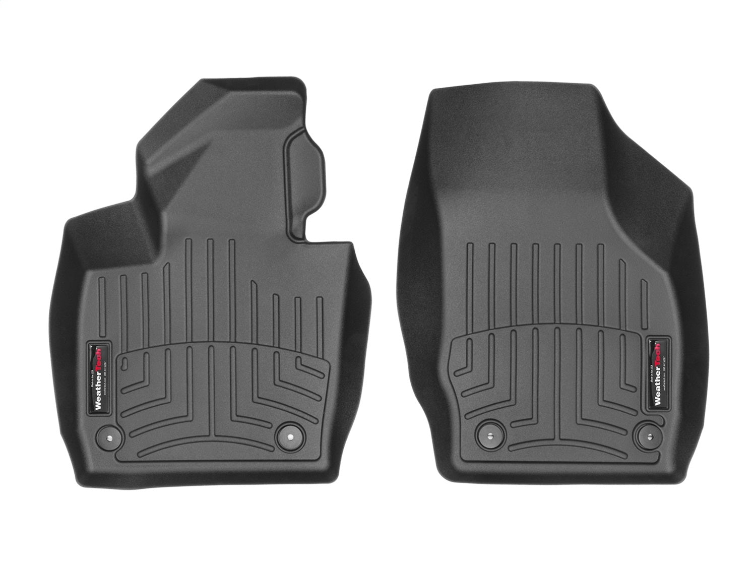 Weathertech 447471 FloorLiner™ DigitalFit®; Black; Front; Weathertech 447471