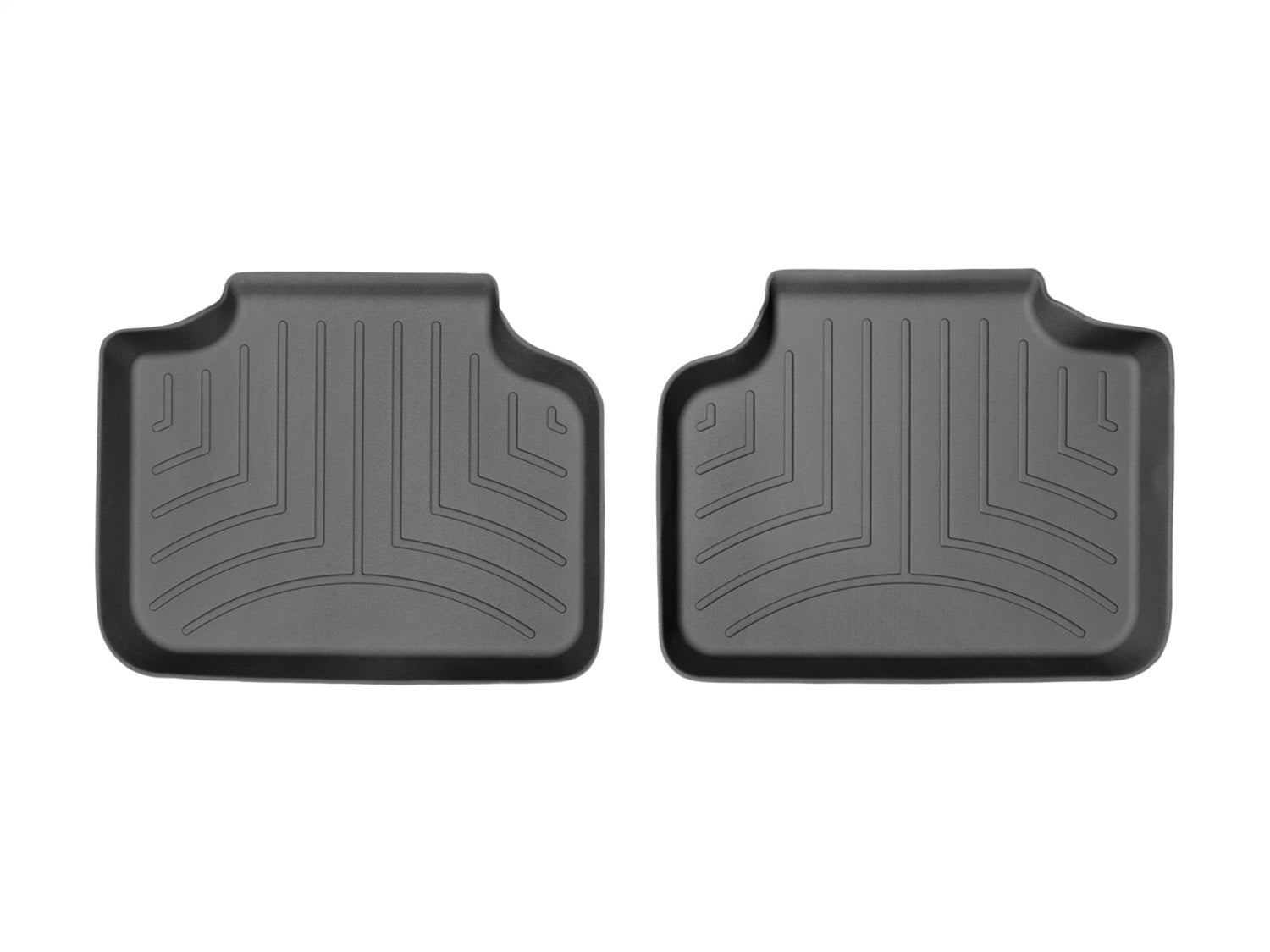 Weathertech 447482 FloorLiner™ DigitalFit®; Black; Rear; 2 Pieces; Weathertech 447482