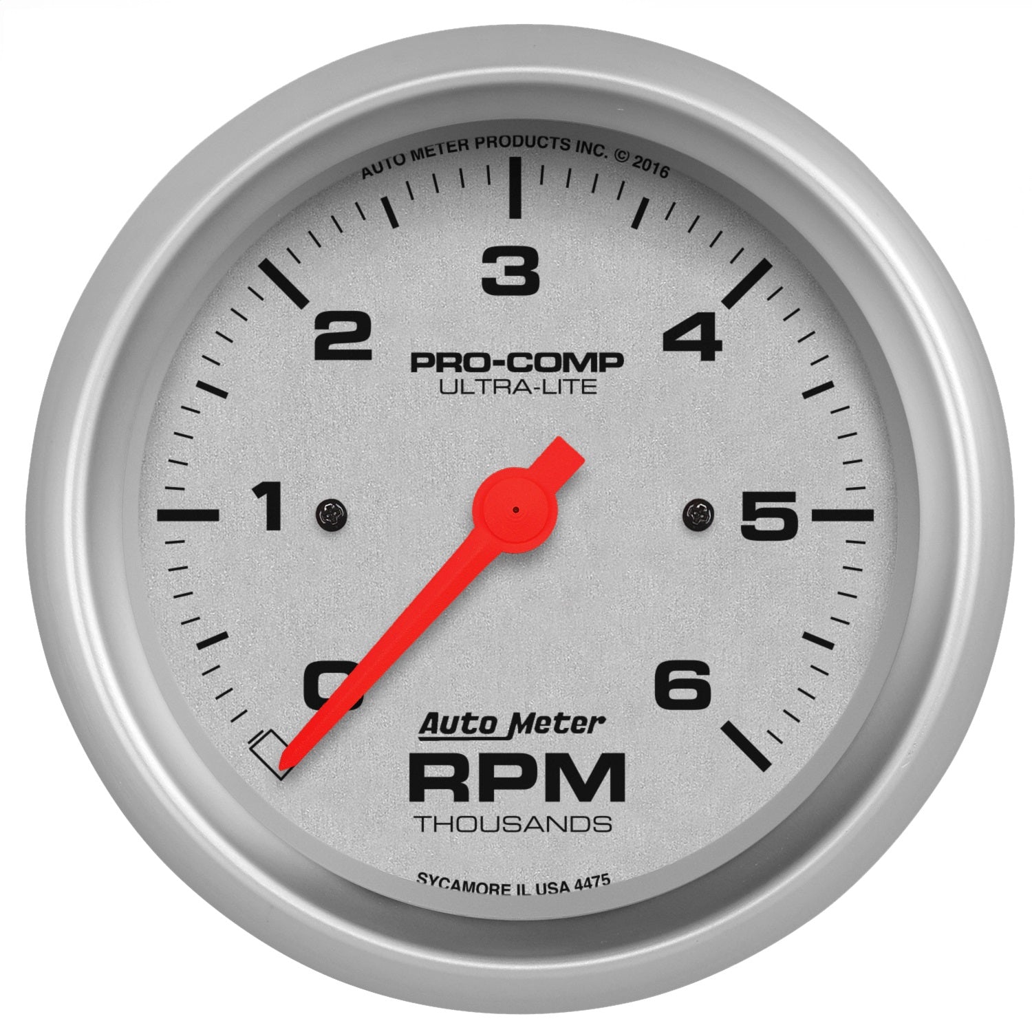 AutoMeter 4475 GAUGE; TACHOMETER; 3 3/8in.; 6K RPM; IN-DASH; ULTRA-LITE AutoMeter 4475