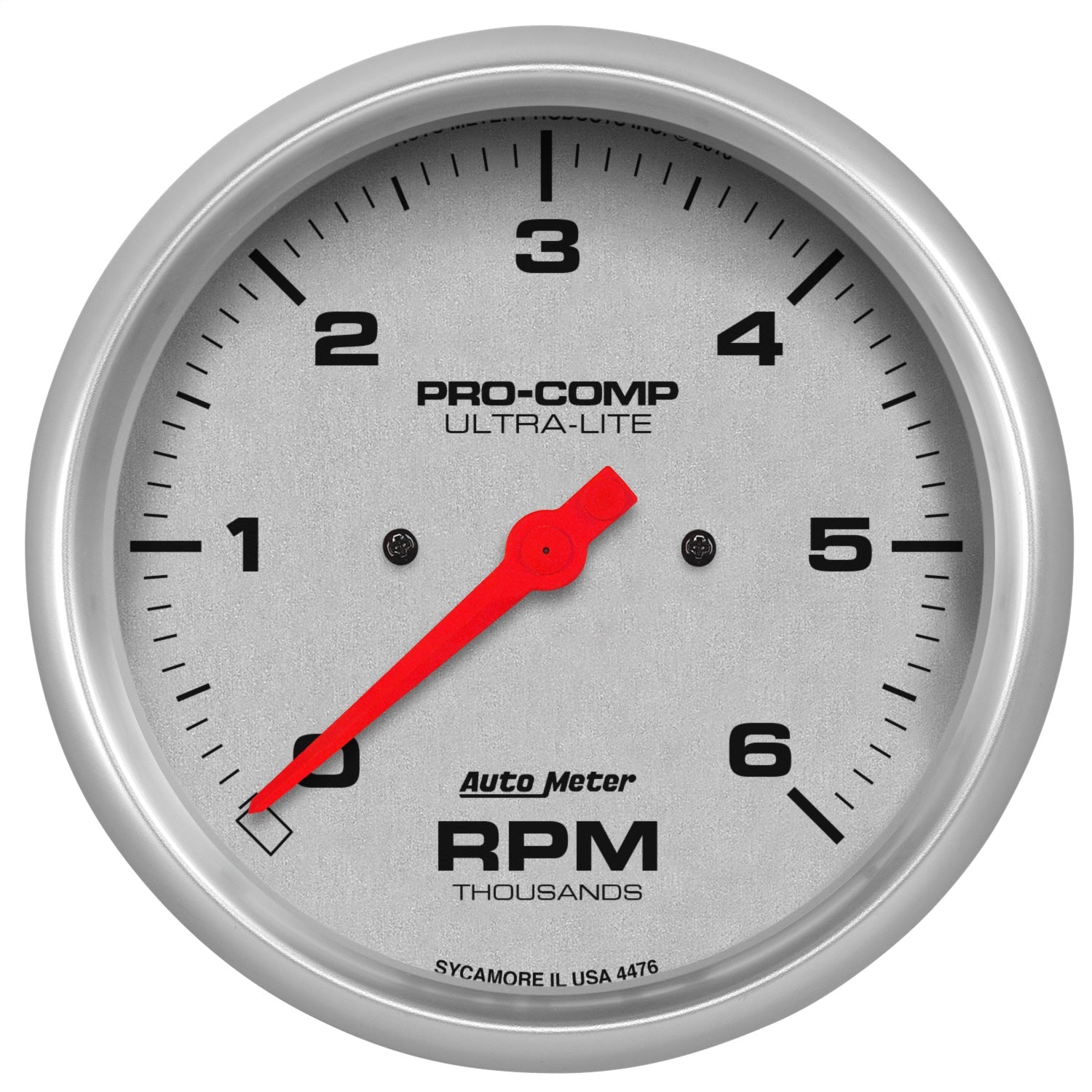 AutoMeter 4476 GAUGE; TACHOMETER; 5in.; 6K RPM; IN-DASH; ULTRA-LITE AutoMeter 4476