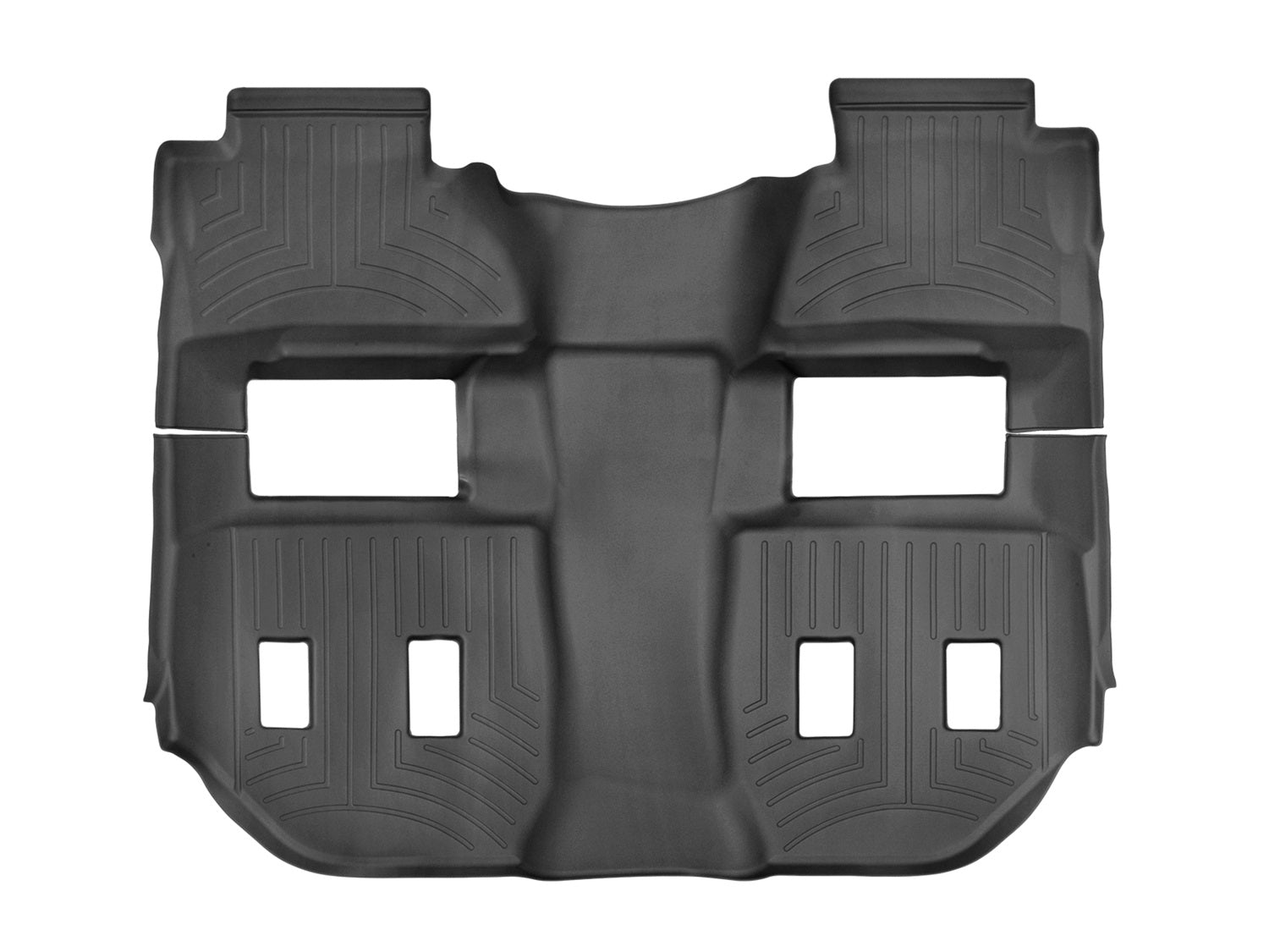 Weathertech 447672 FloorLiner™ DigitalFit®; Black; Rear and Third Row; 1 Piece; Weathertech 447672