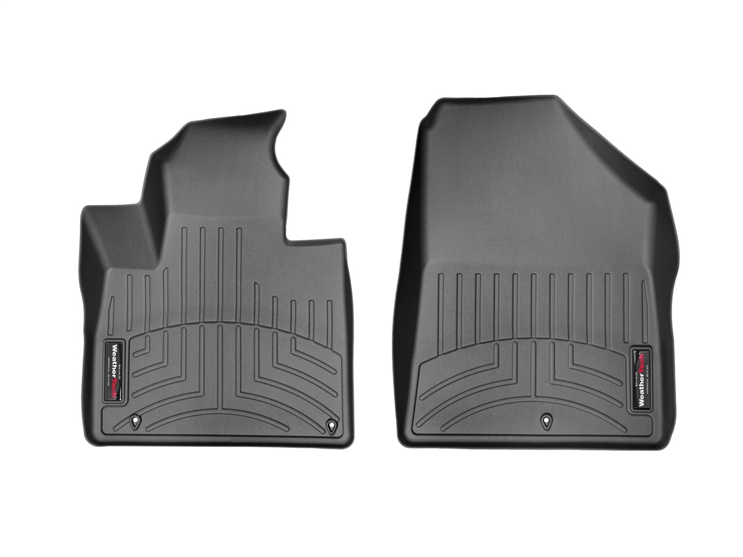 Weathertech 447701 FloorLiner™ DigitalFit®; Black; Front; Weathertech 447701