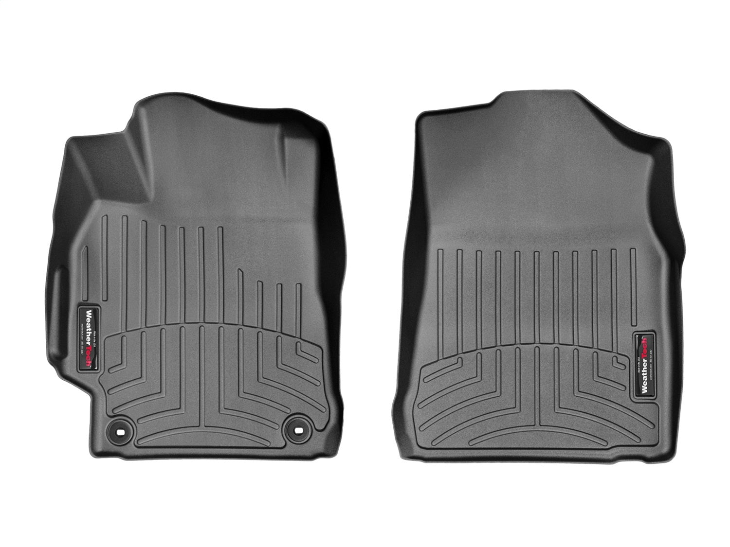 Weathertech 447881 FloorLiner™ DigitalFit®; Black; Front; Weathertech 447881