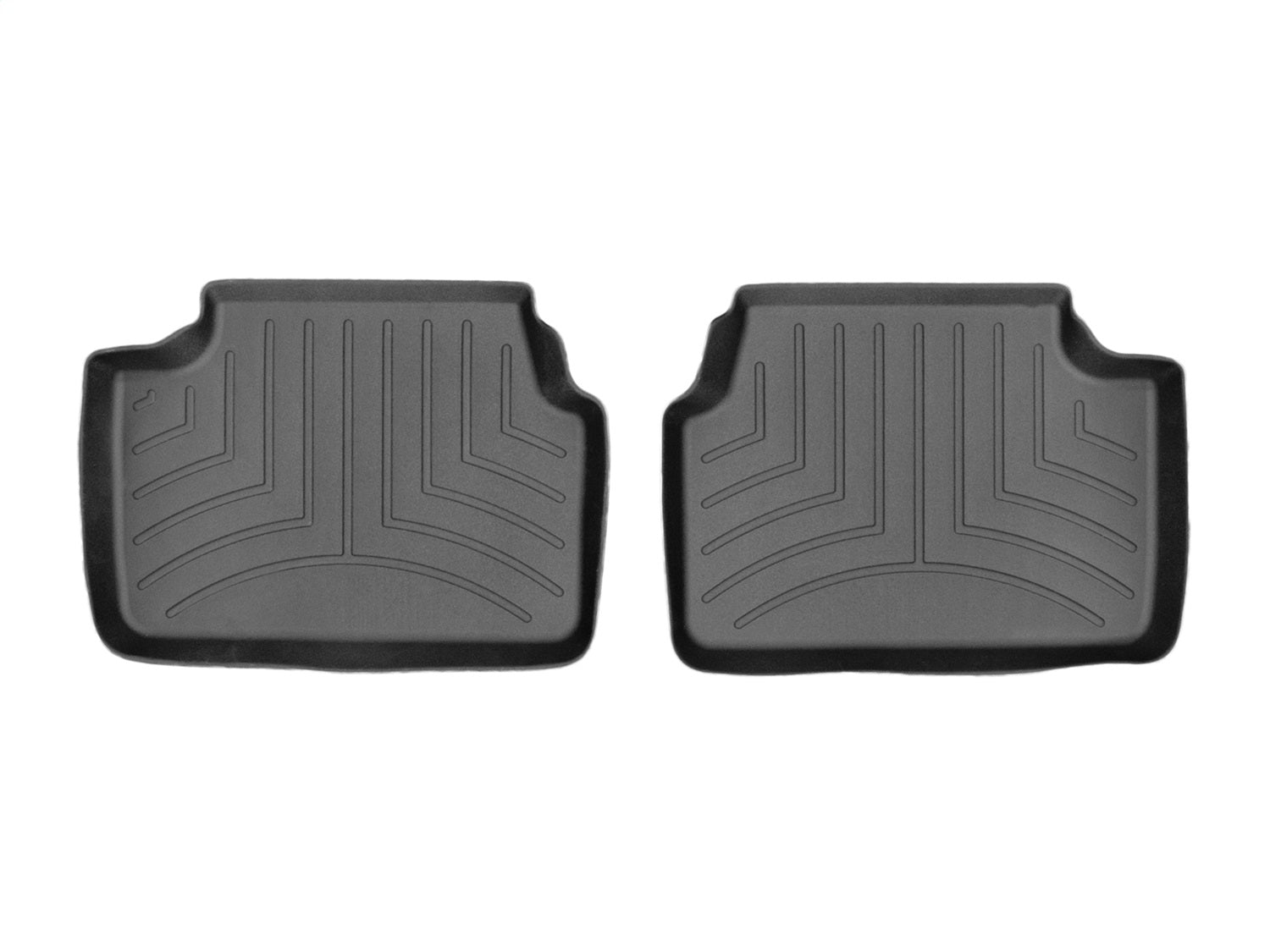 Weathertech 447912 FloorLiner™ DigitalFit®; Black; Rear; 2 Pieces; Weathertech 447912