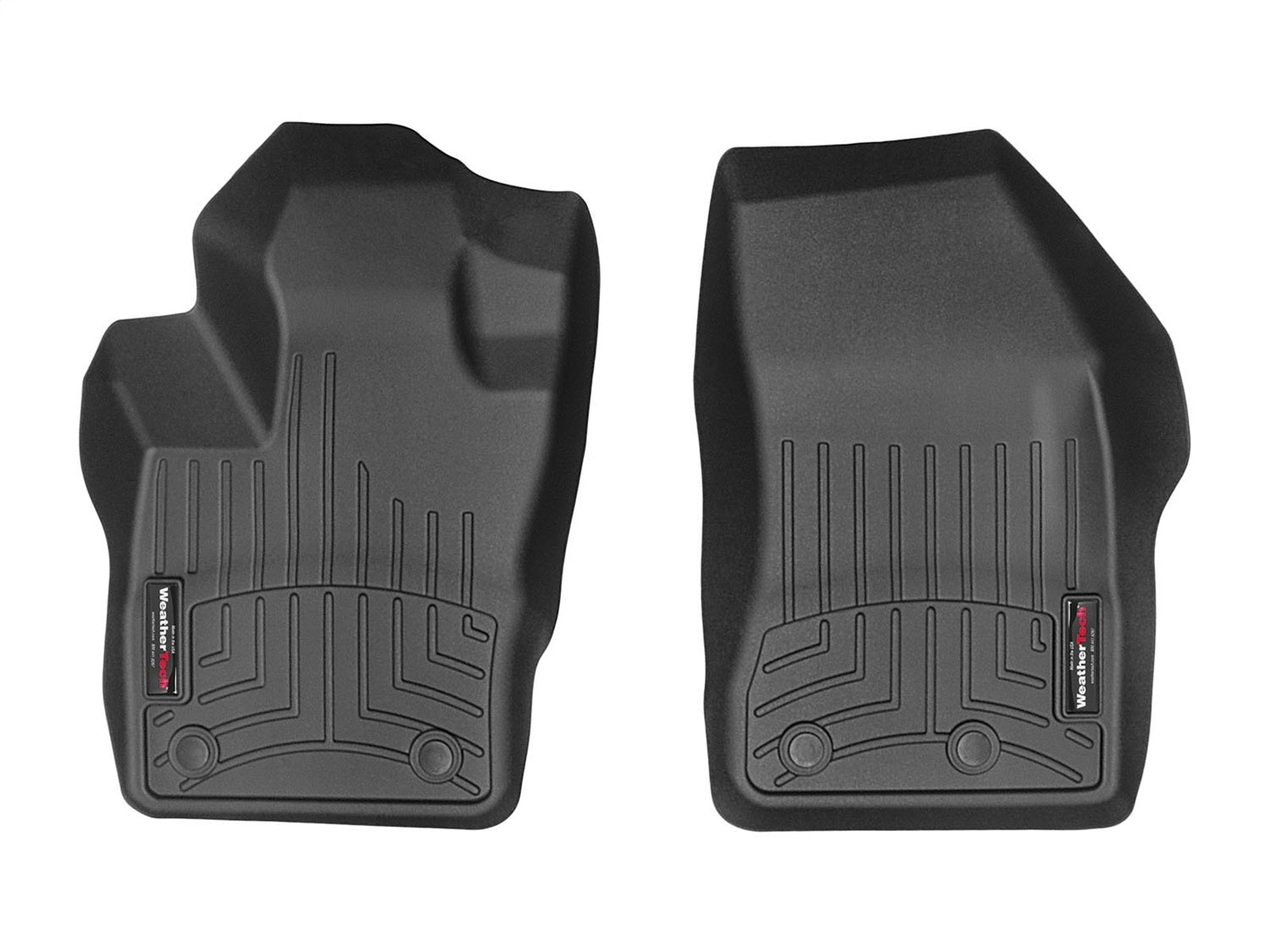 Weathertech 448141 FloorLiner™ DigitalFit®; Black; Front; Weathertech 448141