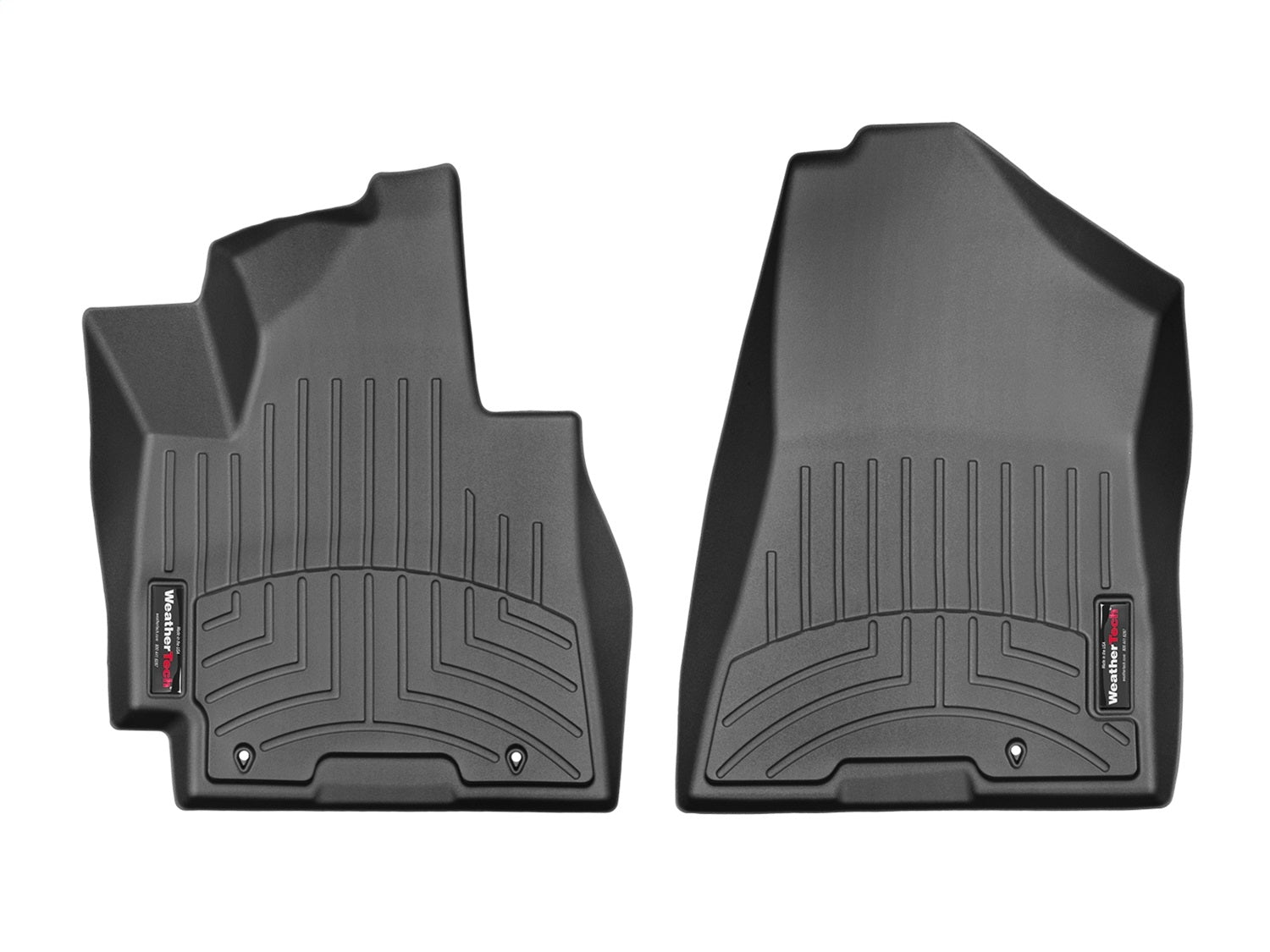 Weathertech 448161 FloorLiner™ DigitalFit®; Black; Front; Weathertech 448161