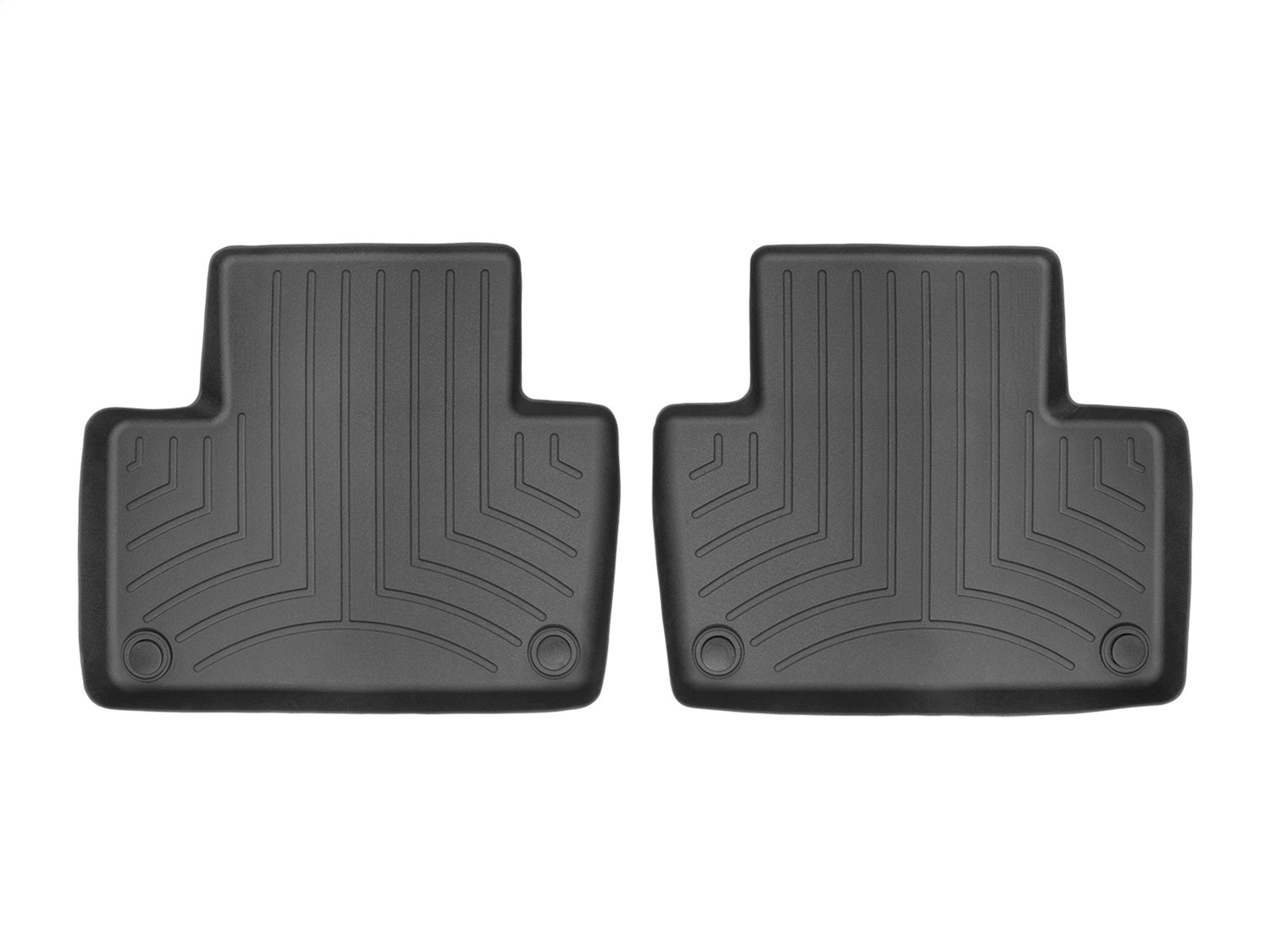 Weathertech 448284 FloorLiner™ DigitalFit®; Black; Rear; 2 Pieces; Weathertech 448284