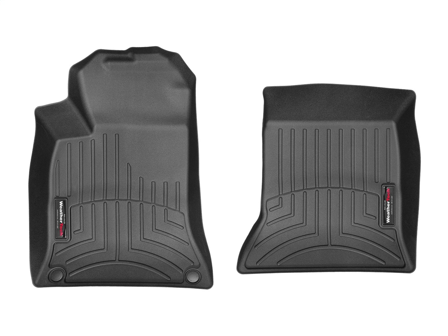 Weathertech 448371 FloorLiner™ DigitalFit®; Black; Front; Weathertech 448371