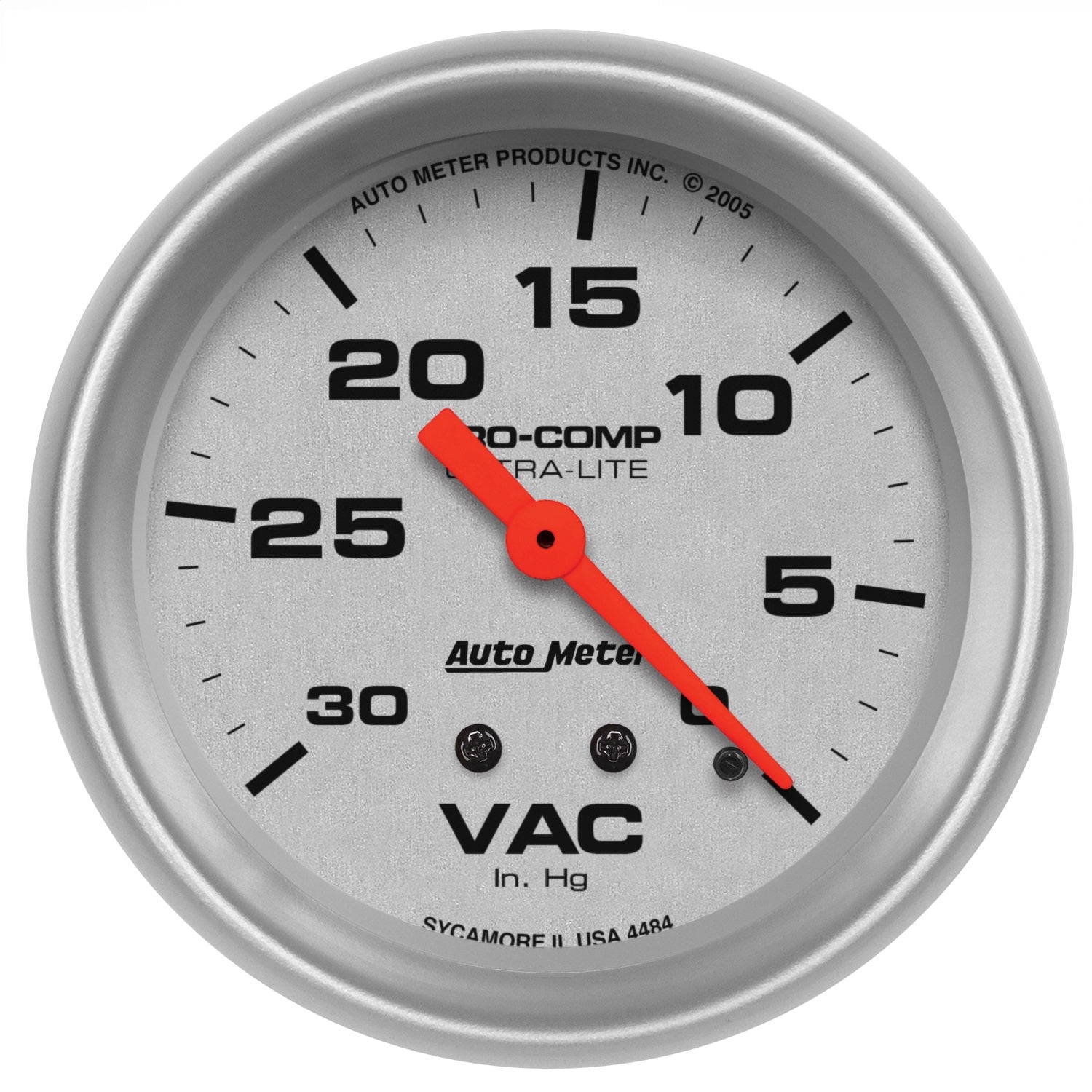 AutoMeter 4484 GAUGE; VACUUM; 2 5/8in.; 30INHG; MECHANICAL; ULTRA-LITE AutoMeter 4484
