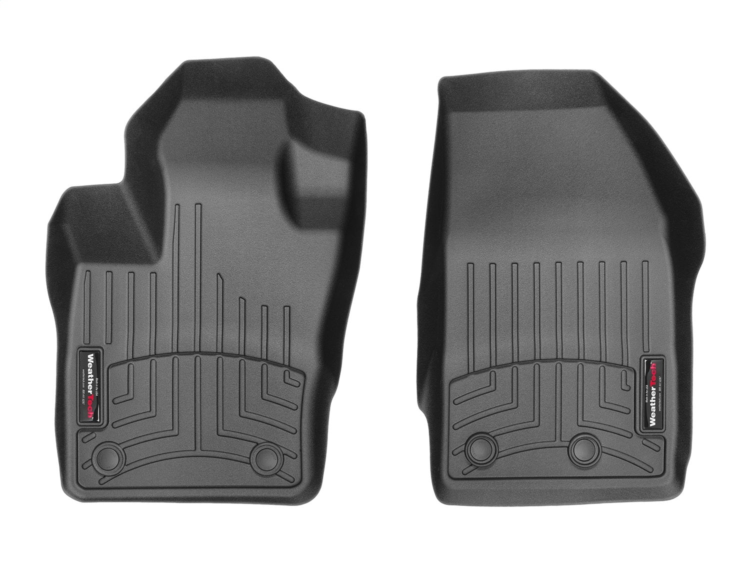 Weathertech 448401 FloorLiner™ DigitalFit®; Black; Front; Weathertech 448401