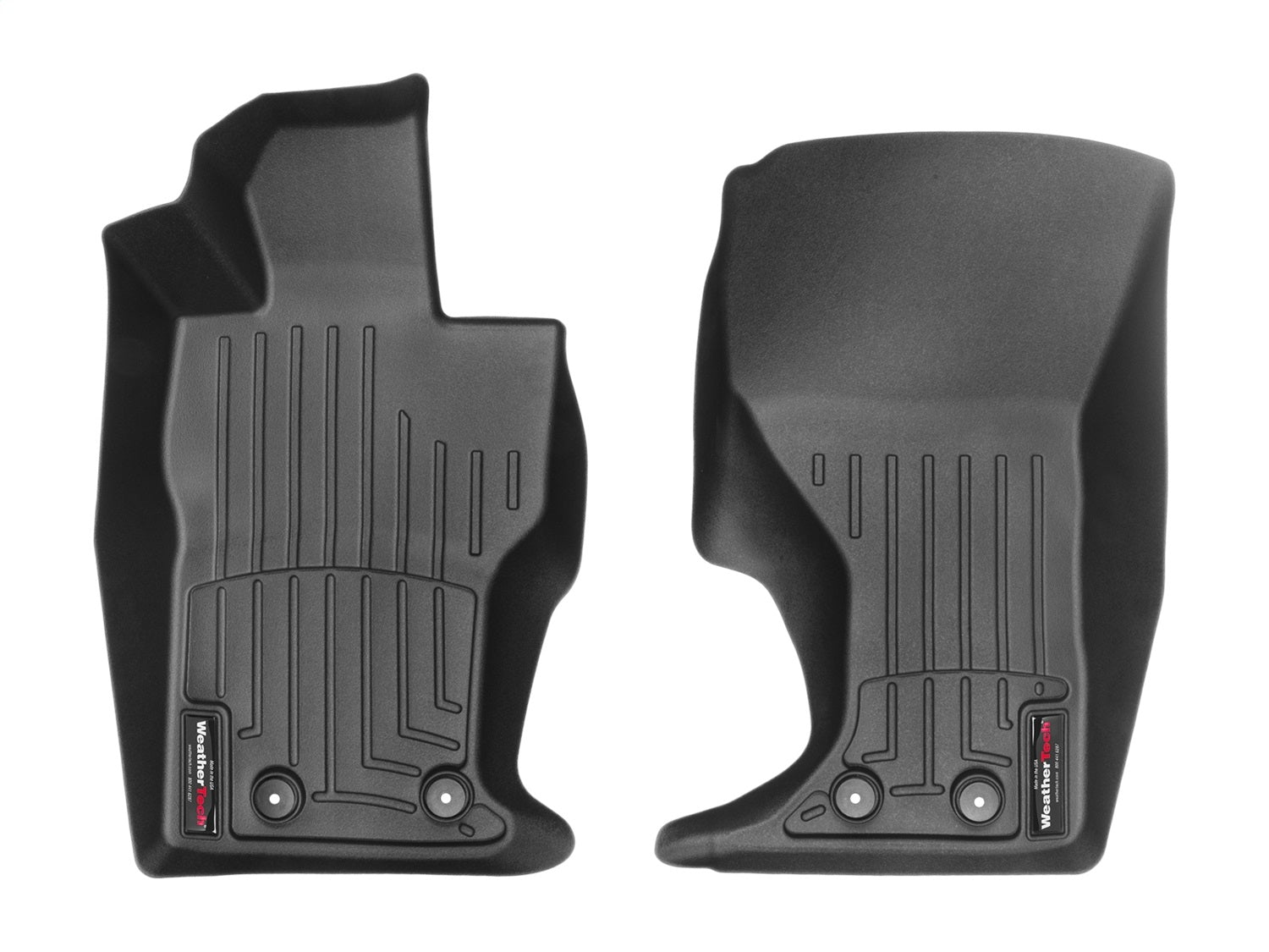 Weathertech 448471 FloorLiner™ DigitalFit®; Black; Front; Weathertech 448471