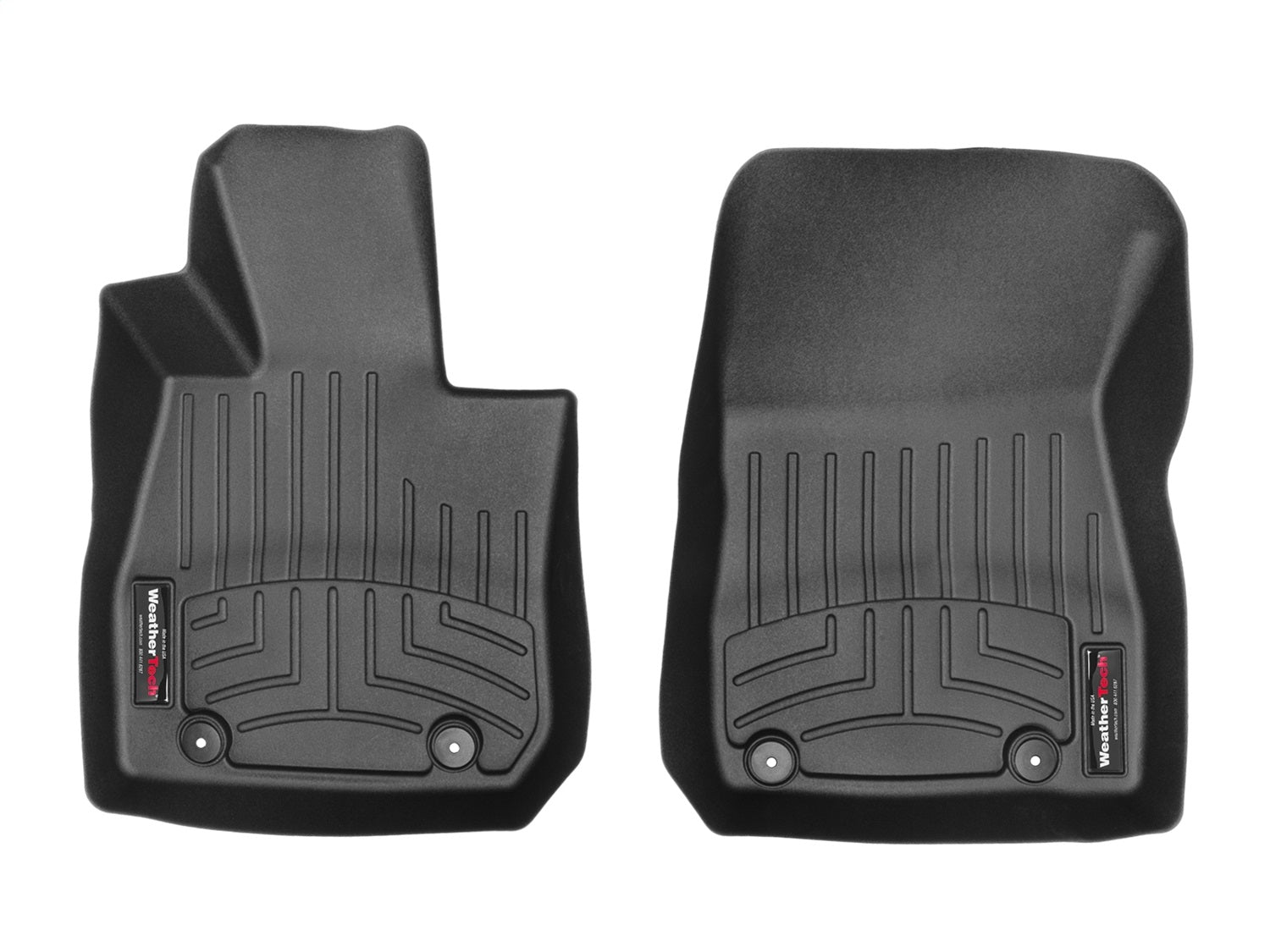 Weathertech 448481 FloorLiner™ DigitalFit®; Black; Front; Weathertech 448481