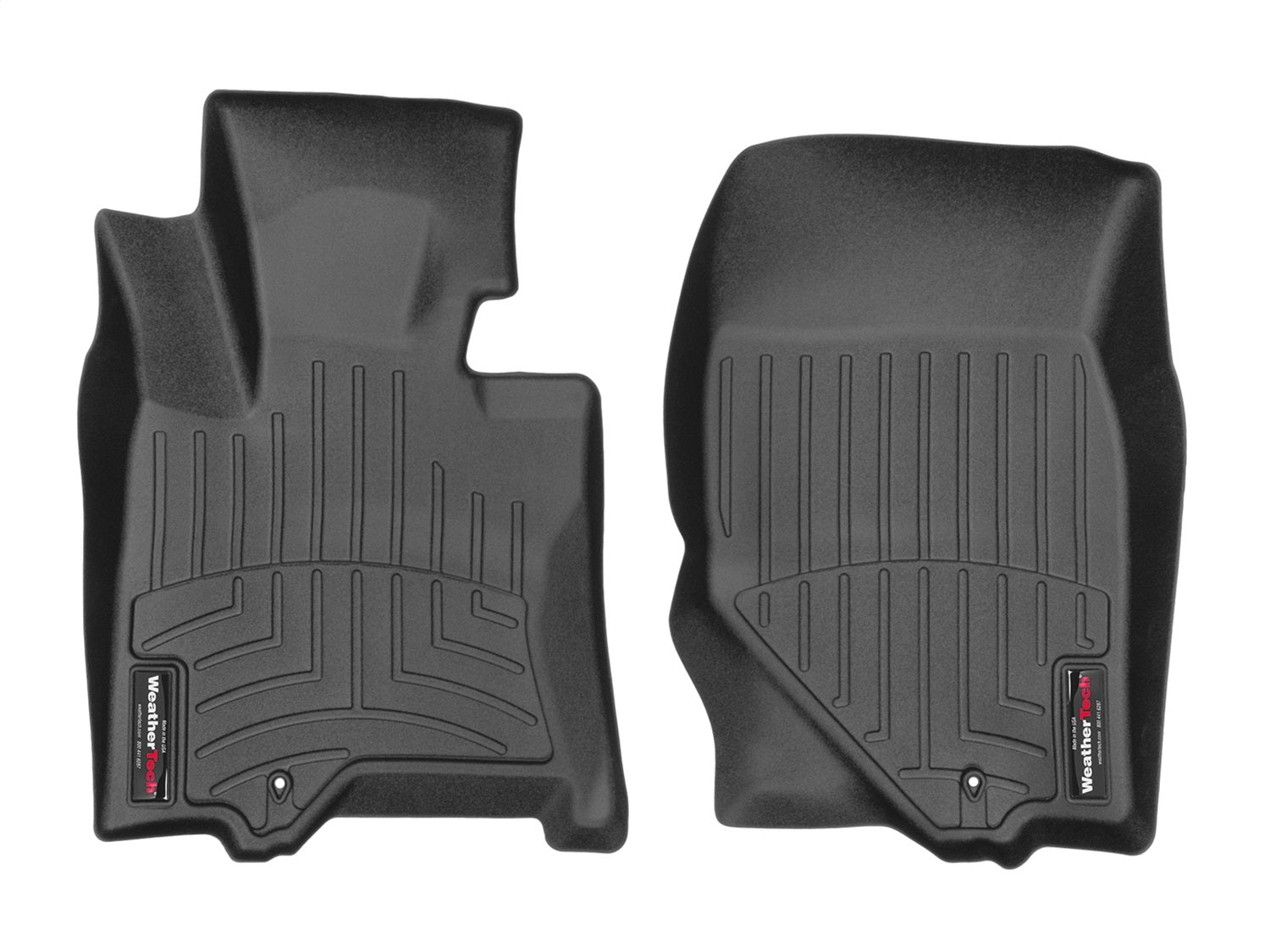 Weathertech 448681 FloorLiner™ DigitalFit®; Black; Front; Weathertech 448681