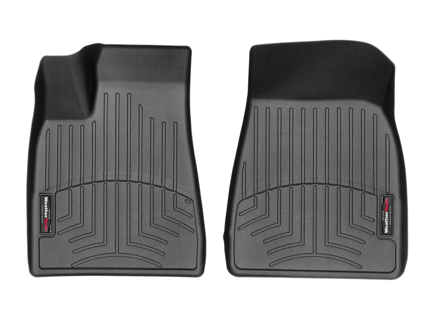 Weathertech 448691 FloorLiner™ DigitalFit®; Black; Front; Weathertech 448691