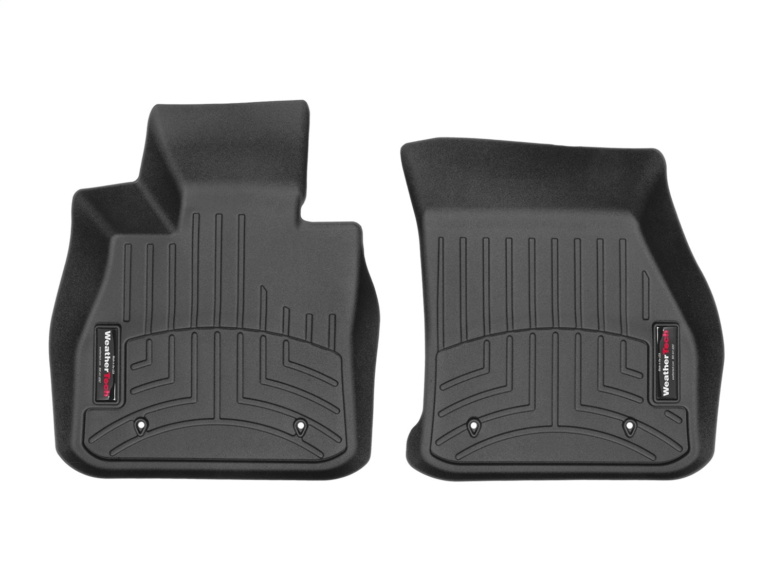 Weathertech 448711 FloorLiner™ DigitalFit®; Black; Front; Weathertech 448711