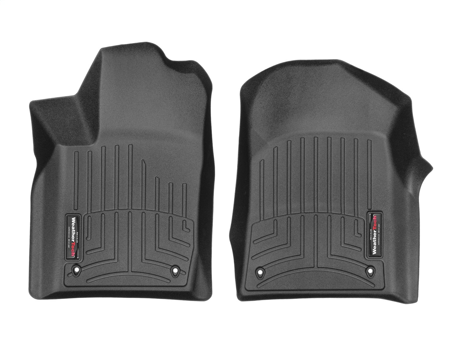 Weathertech 448751 FloorLiner™ DigitalFit®; Black; Front; Weathertech 448751