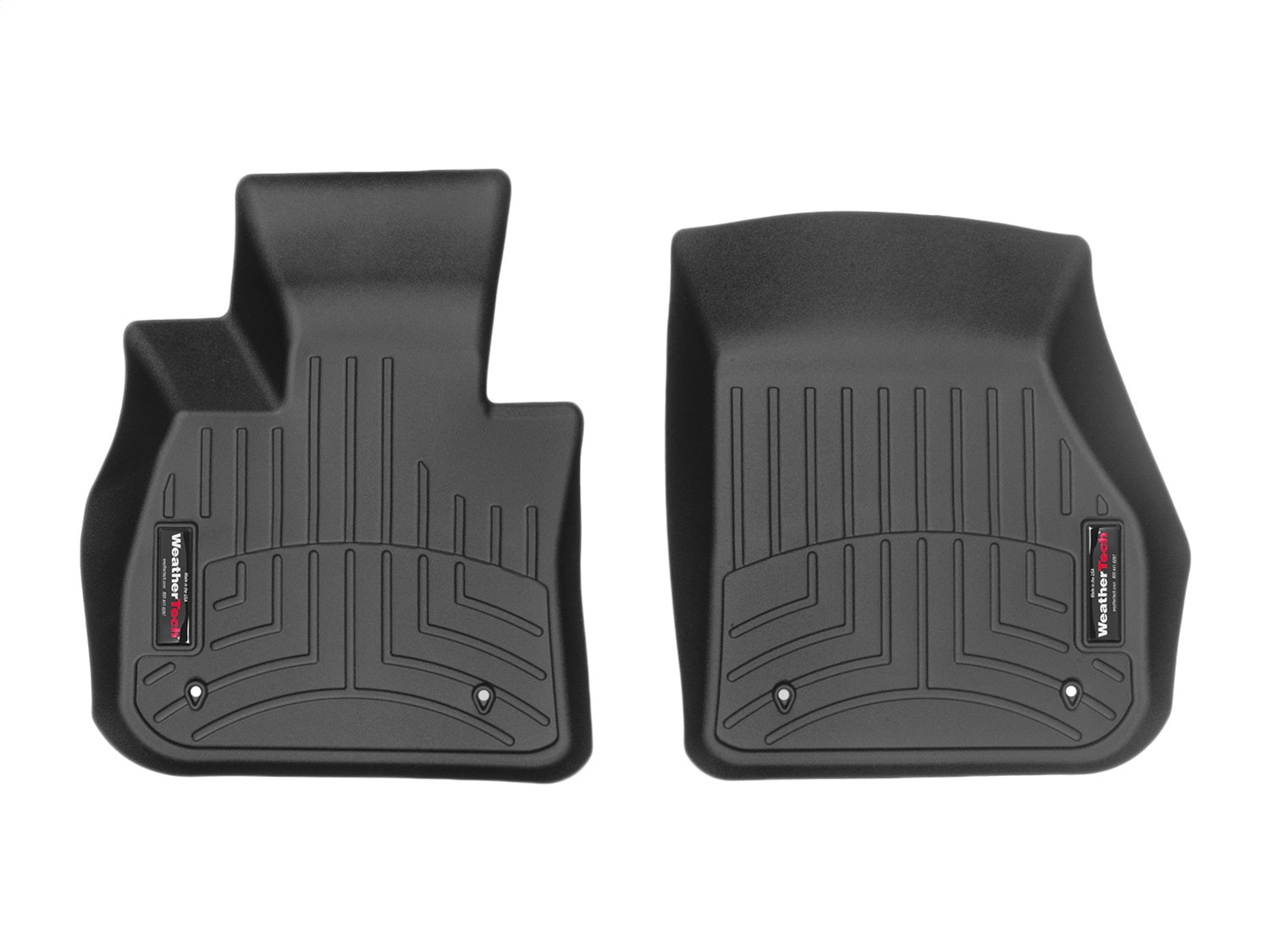 Weathertech 448811 FloorLiner™ DigitalFit®; Black; Front; Weathertech 448811