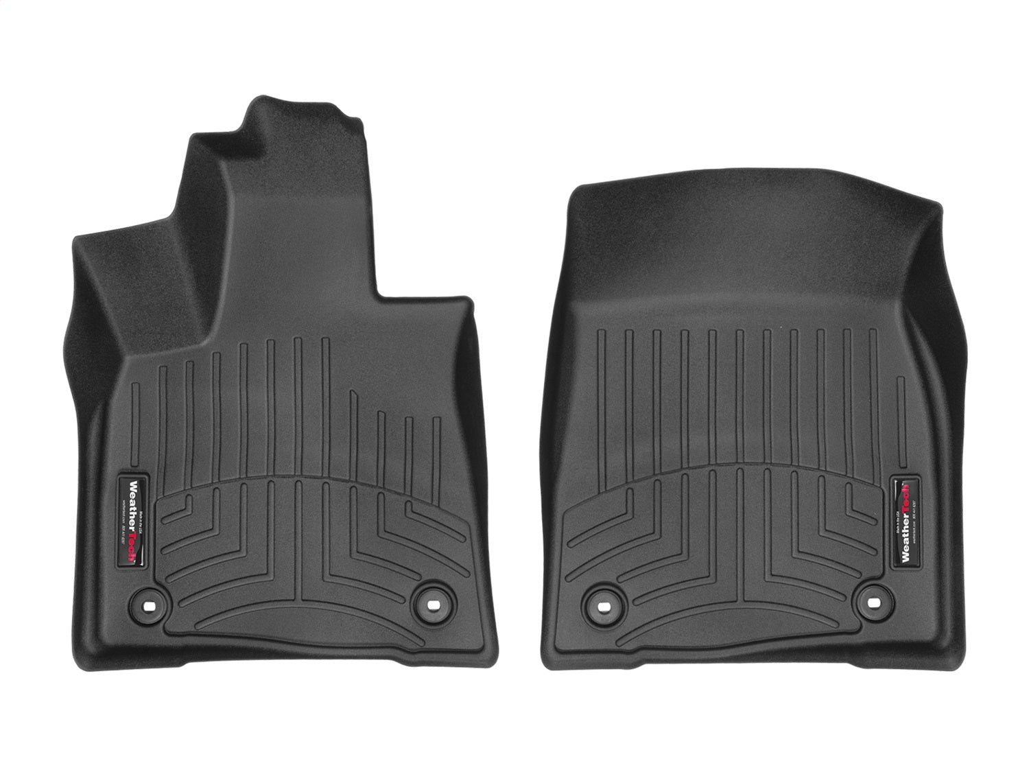Weathertech 448861 FloorLiner™ DigitalFit®; Black; Front; Weathertech 448861