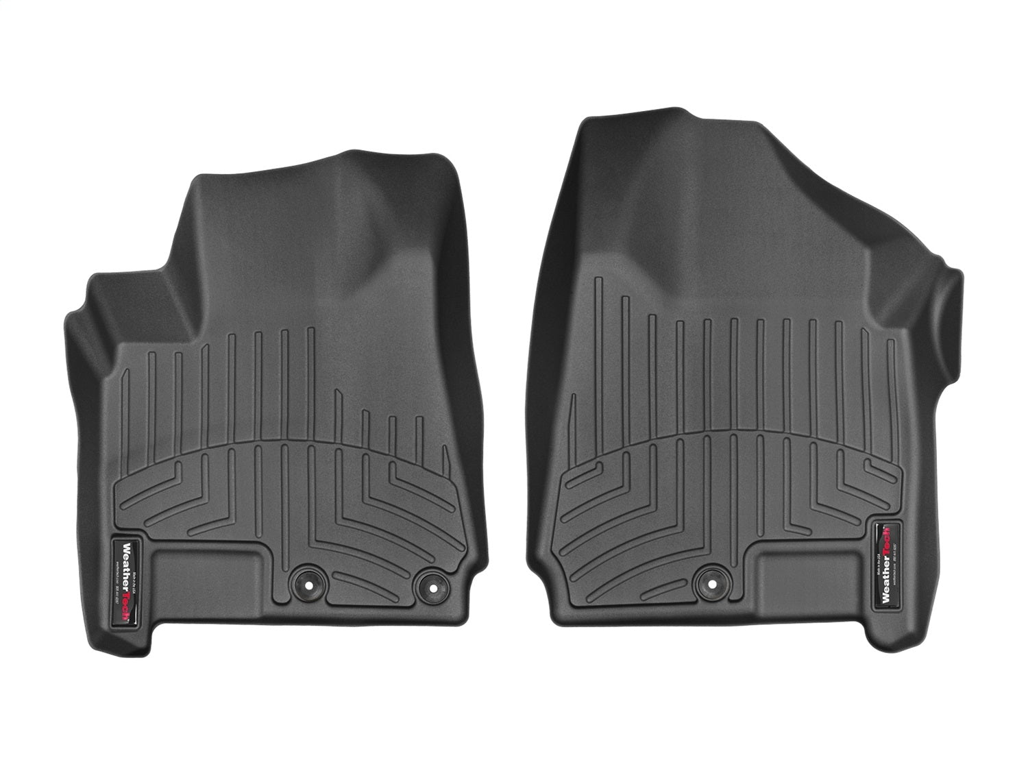Weathertech 448881 FloorLiner™ DigitalFit®; Black; Front; Weathertech 448881
