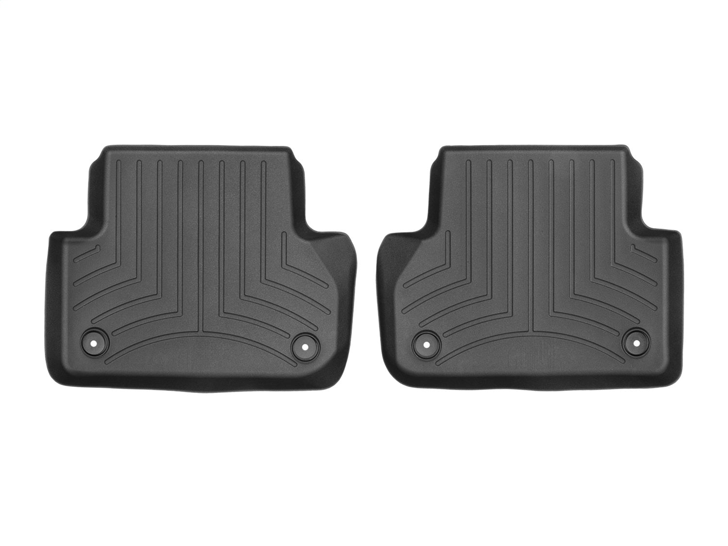 Weathertech 449072 FloorLiner™ DigitalFit®; Black; Rear; 2 Pieces; Weathertech 449072