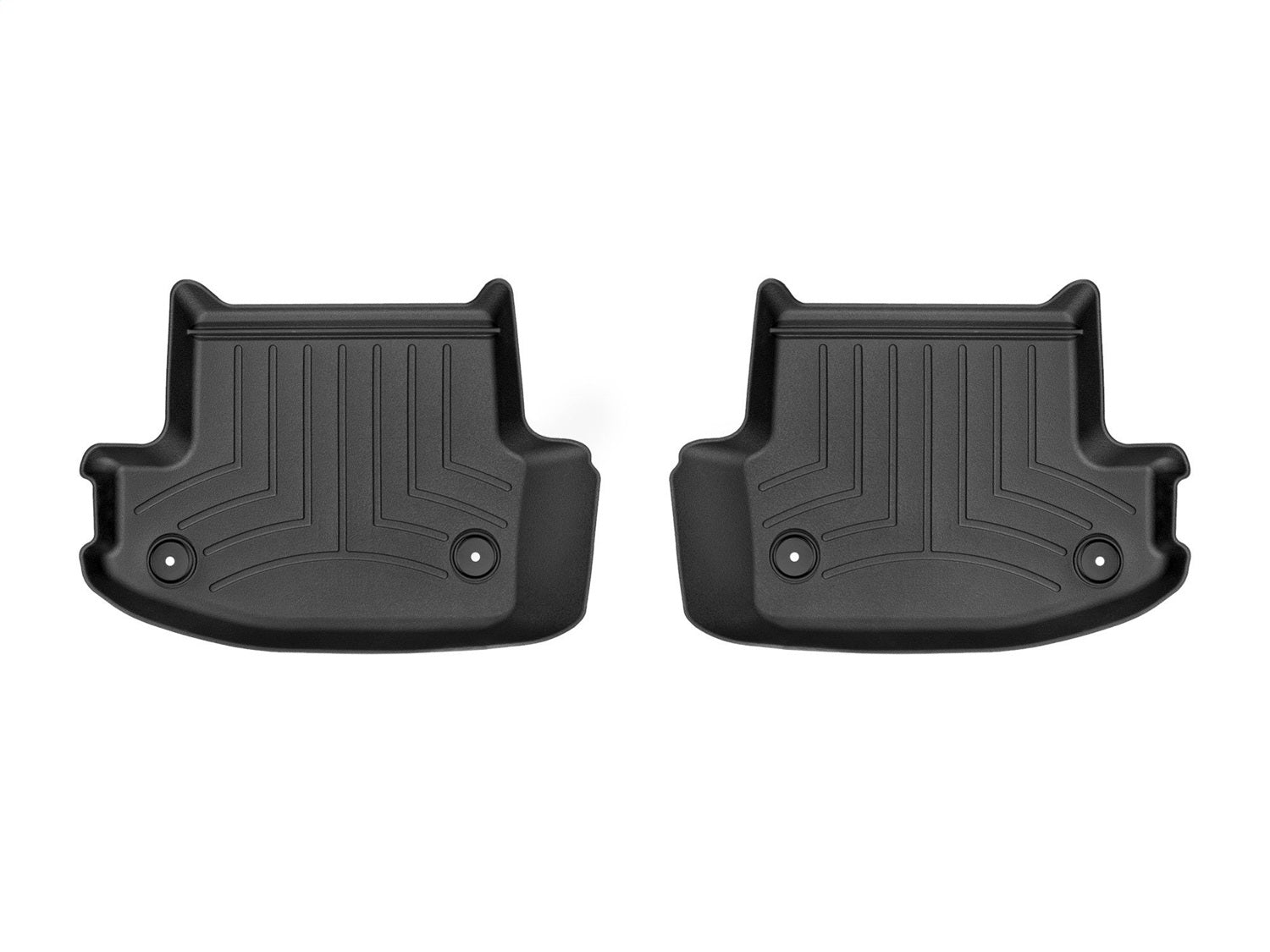 Weathertech 449373 FloorLiner™ DigitalFit®; Black; Rear; 2 Pieces; Weathertech 449373