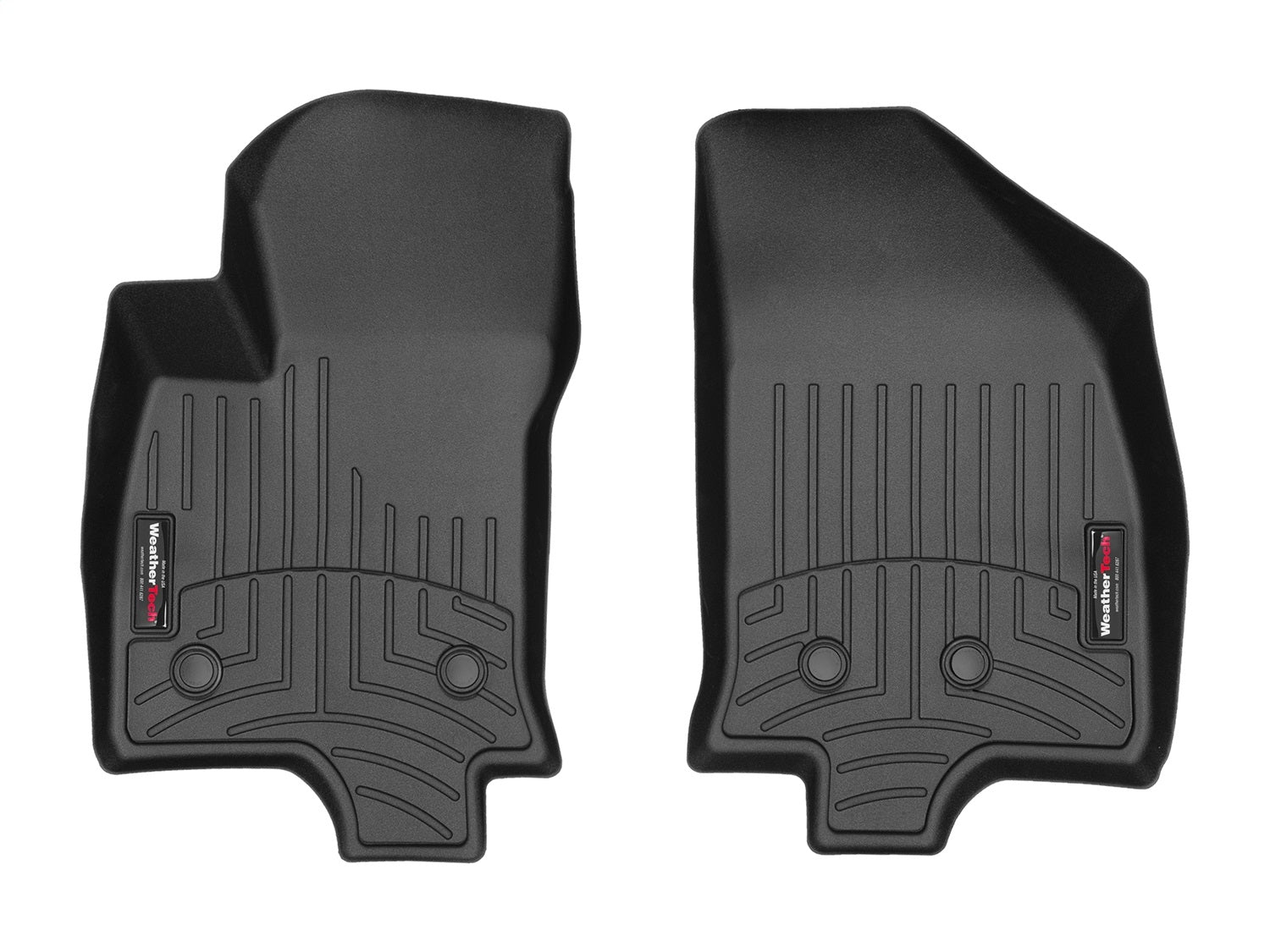 Weathertech 449381 FloorLiner™ DigitalFit®; Black; Front; Weathertech 449381