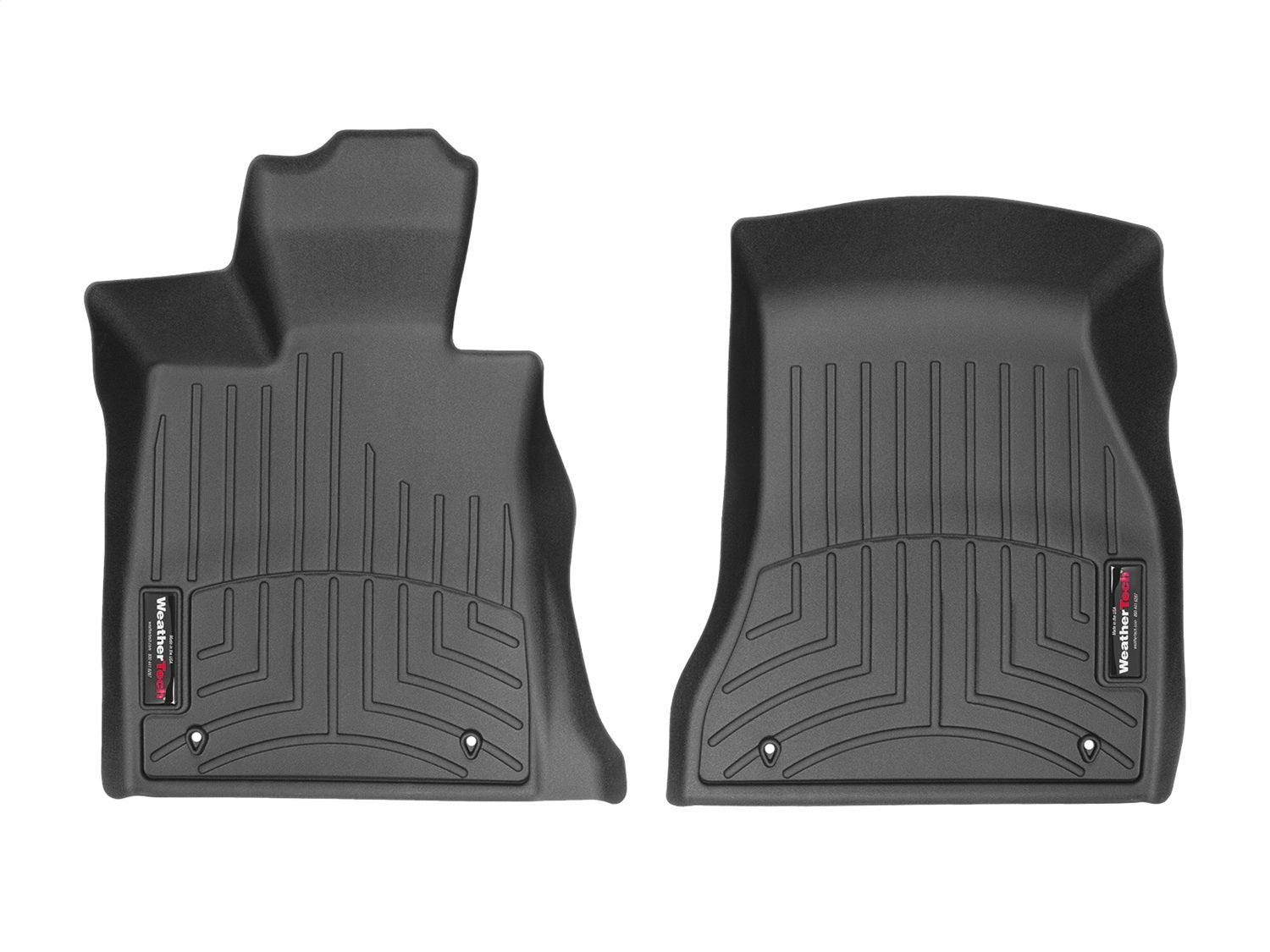 Weathertech 449391 FloorLiner™ DigitalFit®; Black; Front; Weathertech 449391