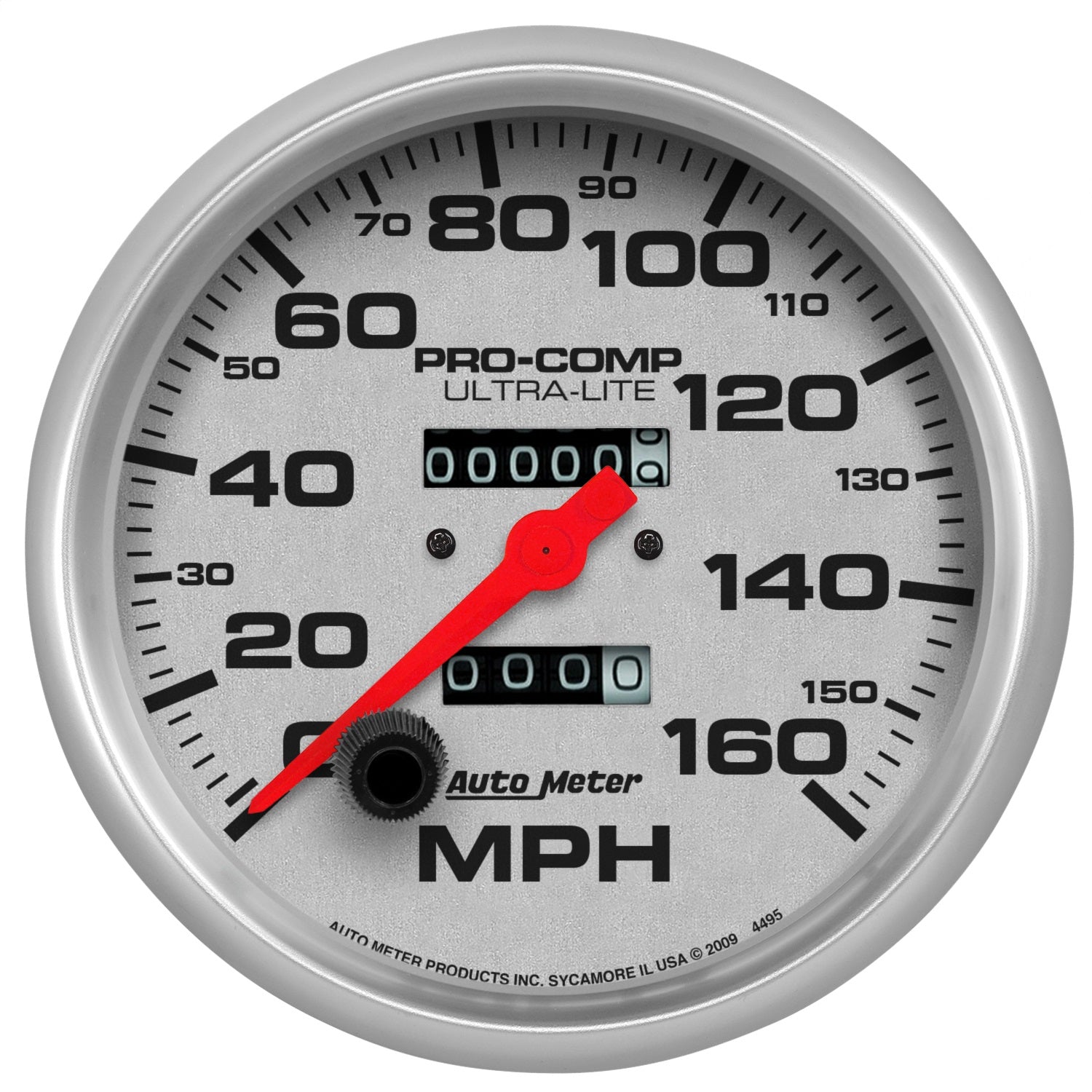 AutoMeter 4495 GAUGE; SPEEDOMETER; 5in.; 160MPH; MECHANICAL; ULTRA-LITE AutoMeter 4495