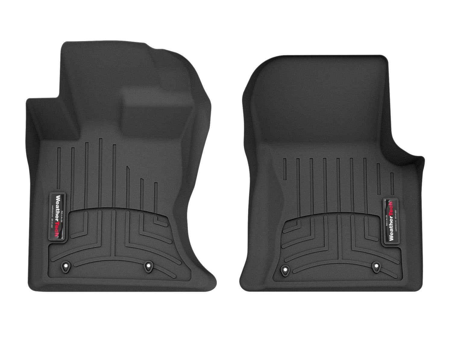 Weathertech 449631 FloorLiner™ DigitalFit®; Black; Front; Weathertech 449631