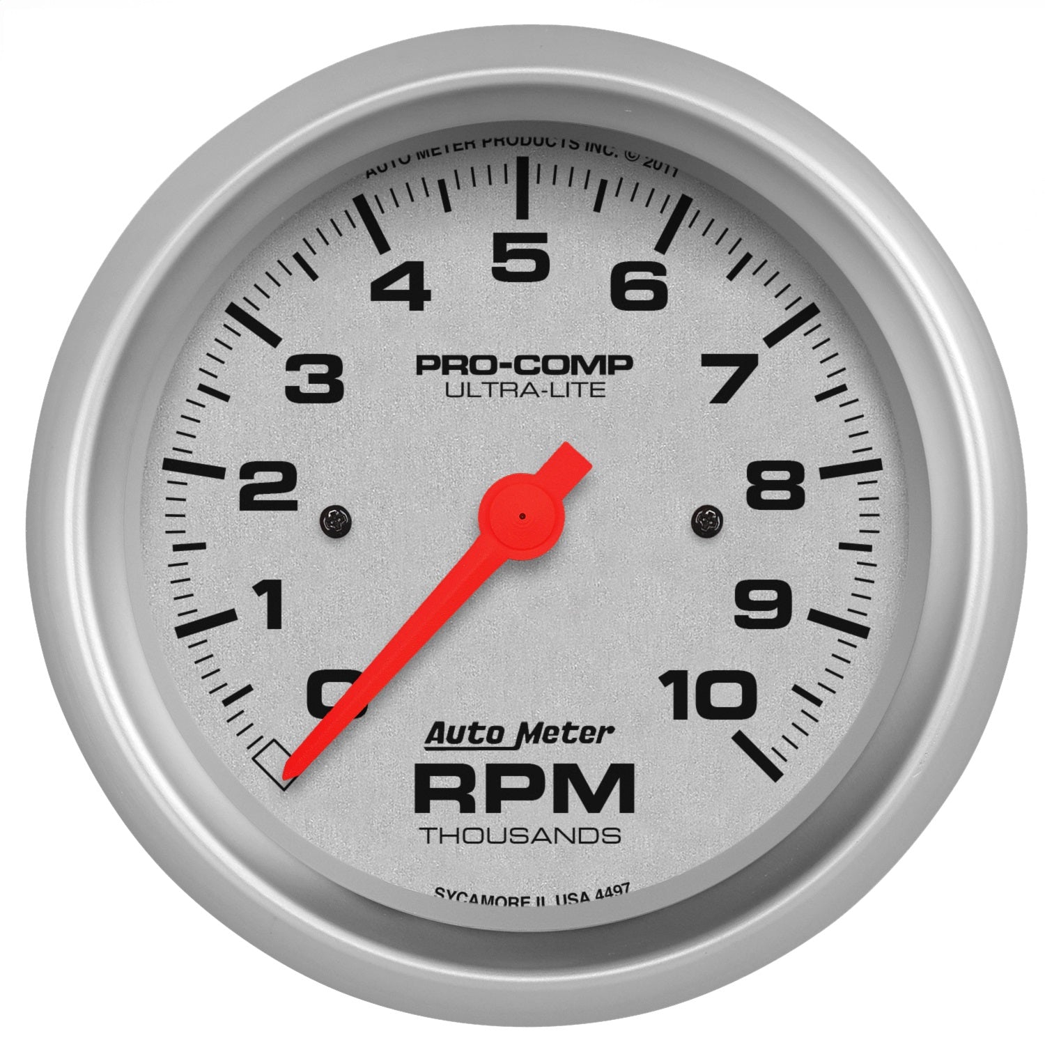 AutoMeter 4497 GAUGE; TACHOMETER; 3 3/8in.; 10K RPM; IN-DASH; ULTRA-LITE AutoMeter 4497