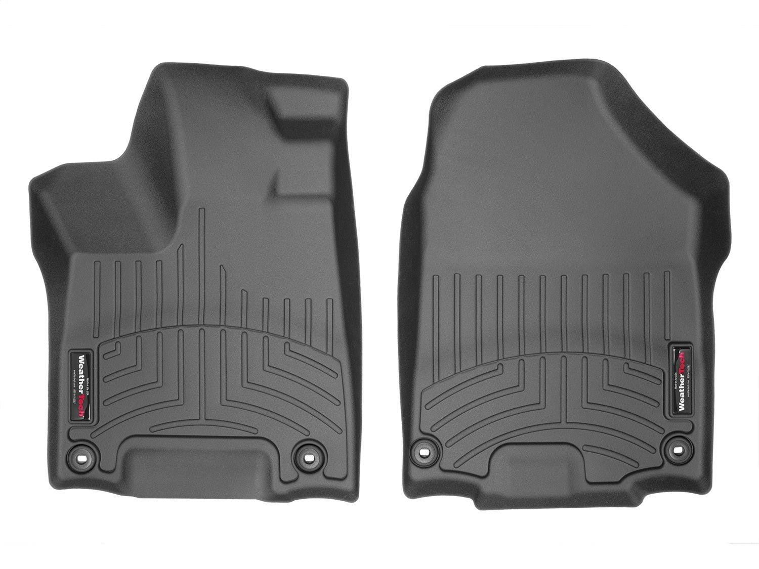 Weathertech 449711 FloorLiner™ DigitalFit®; Black; Front; Weathertech 449711