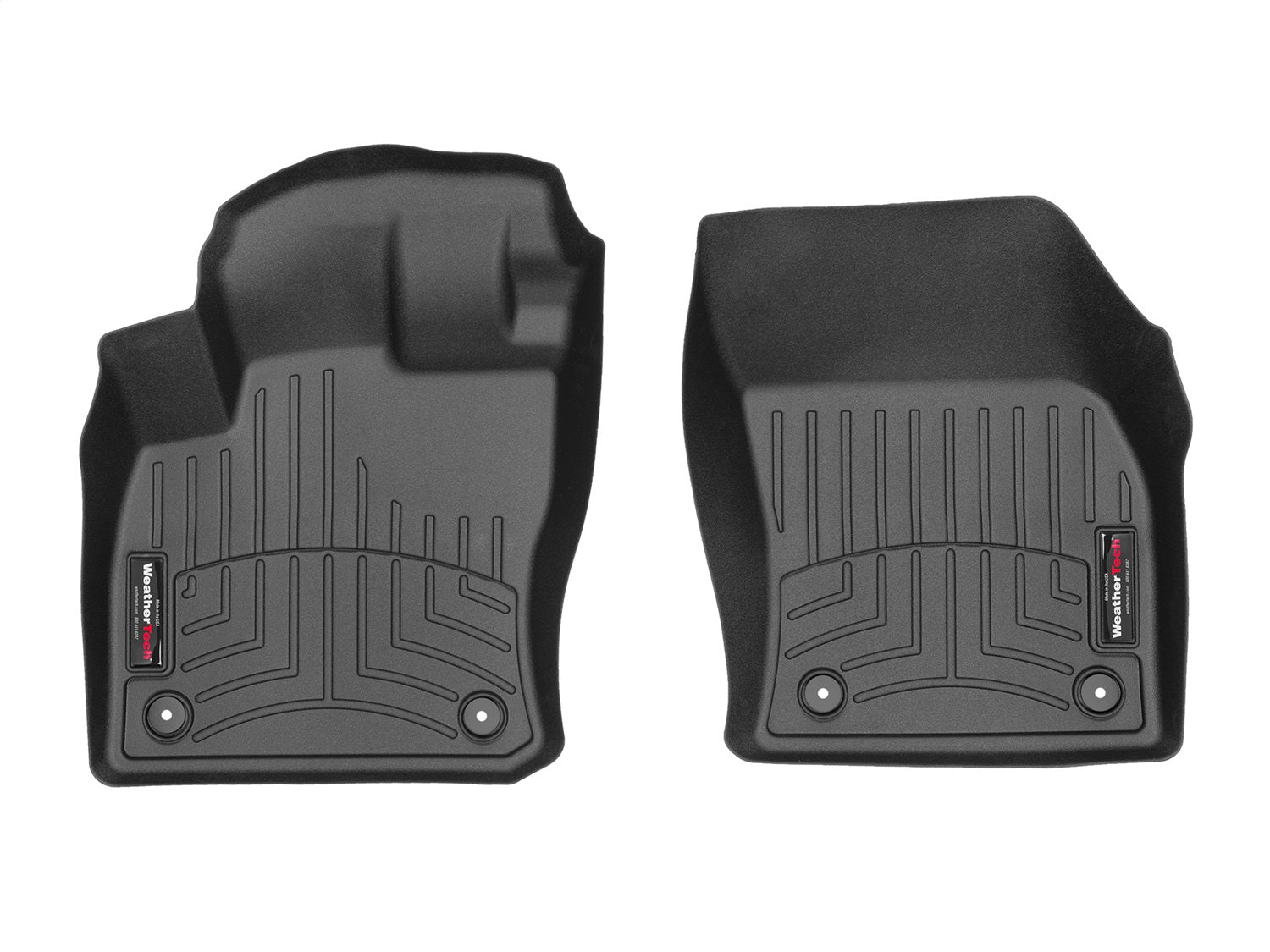 Weathertech 449891 FloorLiner™ DigitalFit®; Black; Front; Weathertech 449891