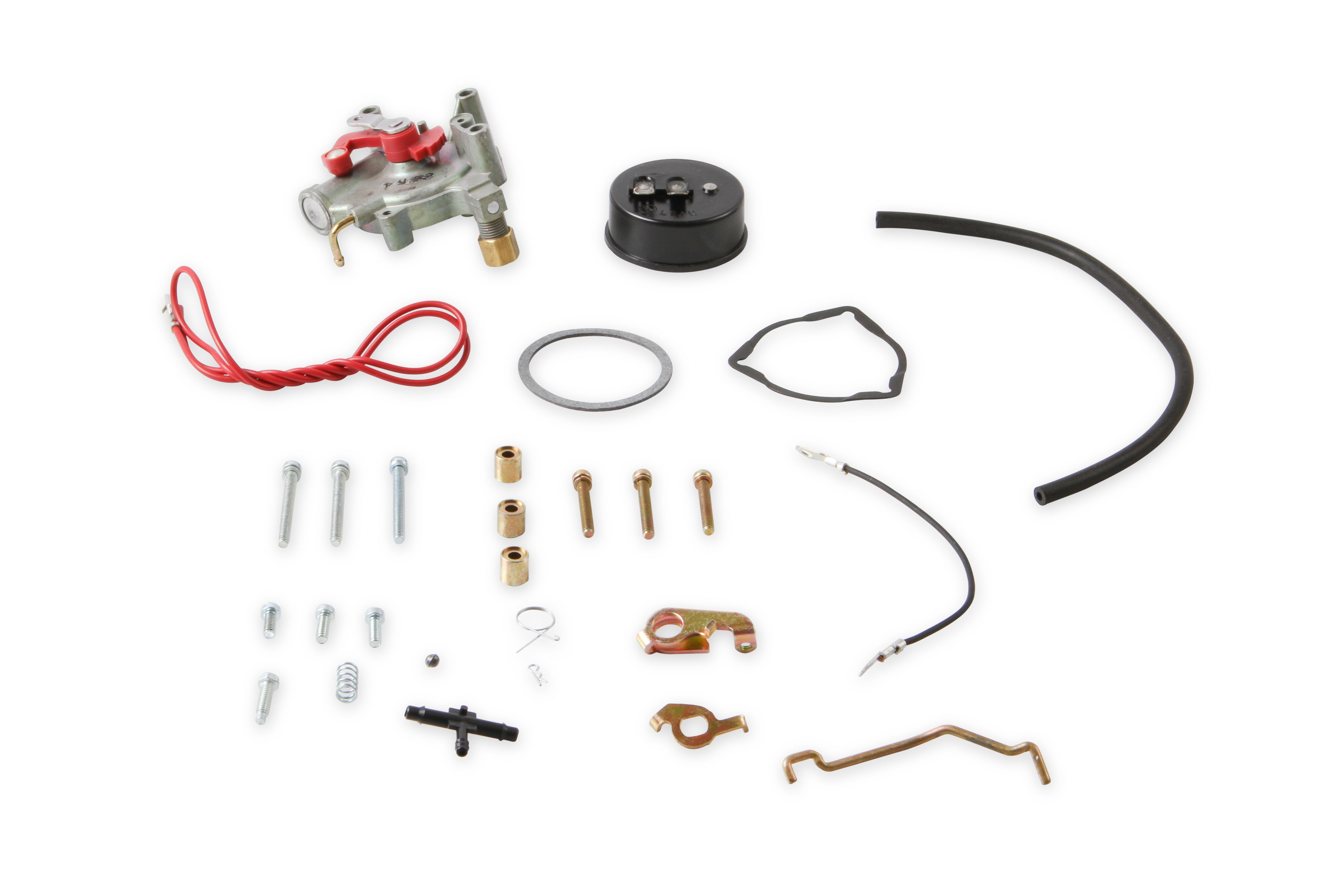 Holley 45-224 Electric Choke Conversion Kit; Standard Finish; w/External Vacuum Source; Holley 45-224