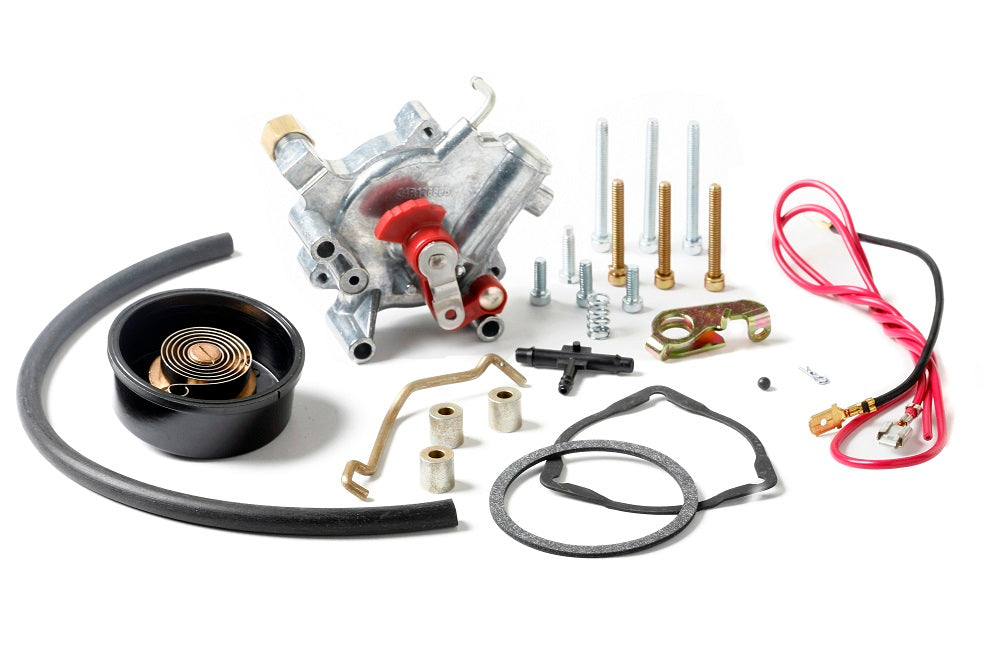 Holley 45-224SA Electric Choke Conversion Kit; Aluminum Shiny Finish; w/External Vacuum Source; Holley 45-224SA