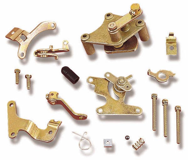 Holley 45-225 Manual Choke Conversion Kit; Incl. Mounting Hardware; Standard Finish; Holley 45-225