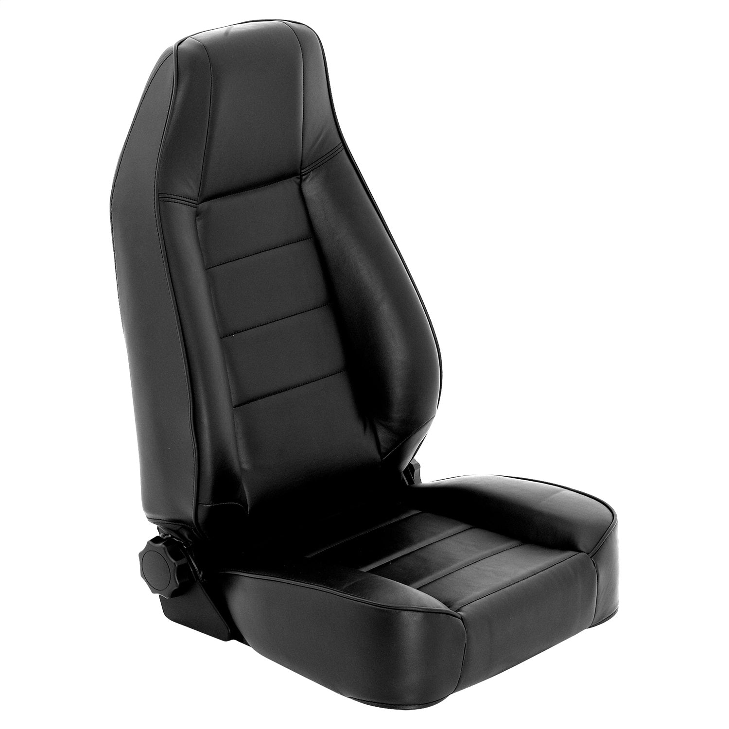 Factory Style Replacement Seat; Black; No Drilling Installation; Front; Smittybilt 45001