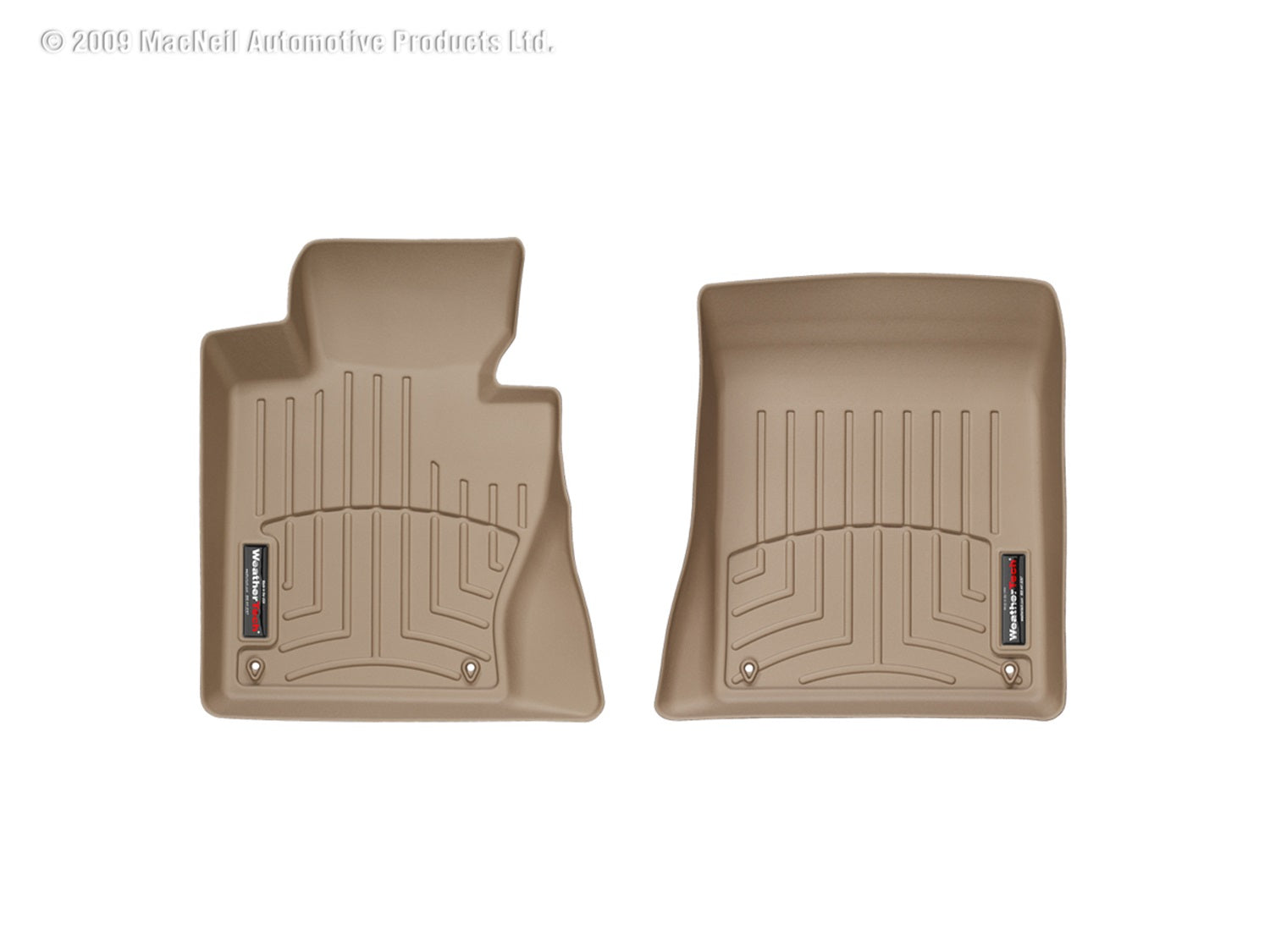 Weathertech 450381 FloorLiner™ DigitalFit®; Tan; Front; Weathertech 450381