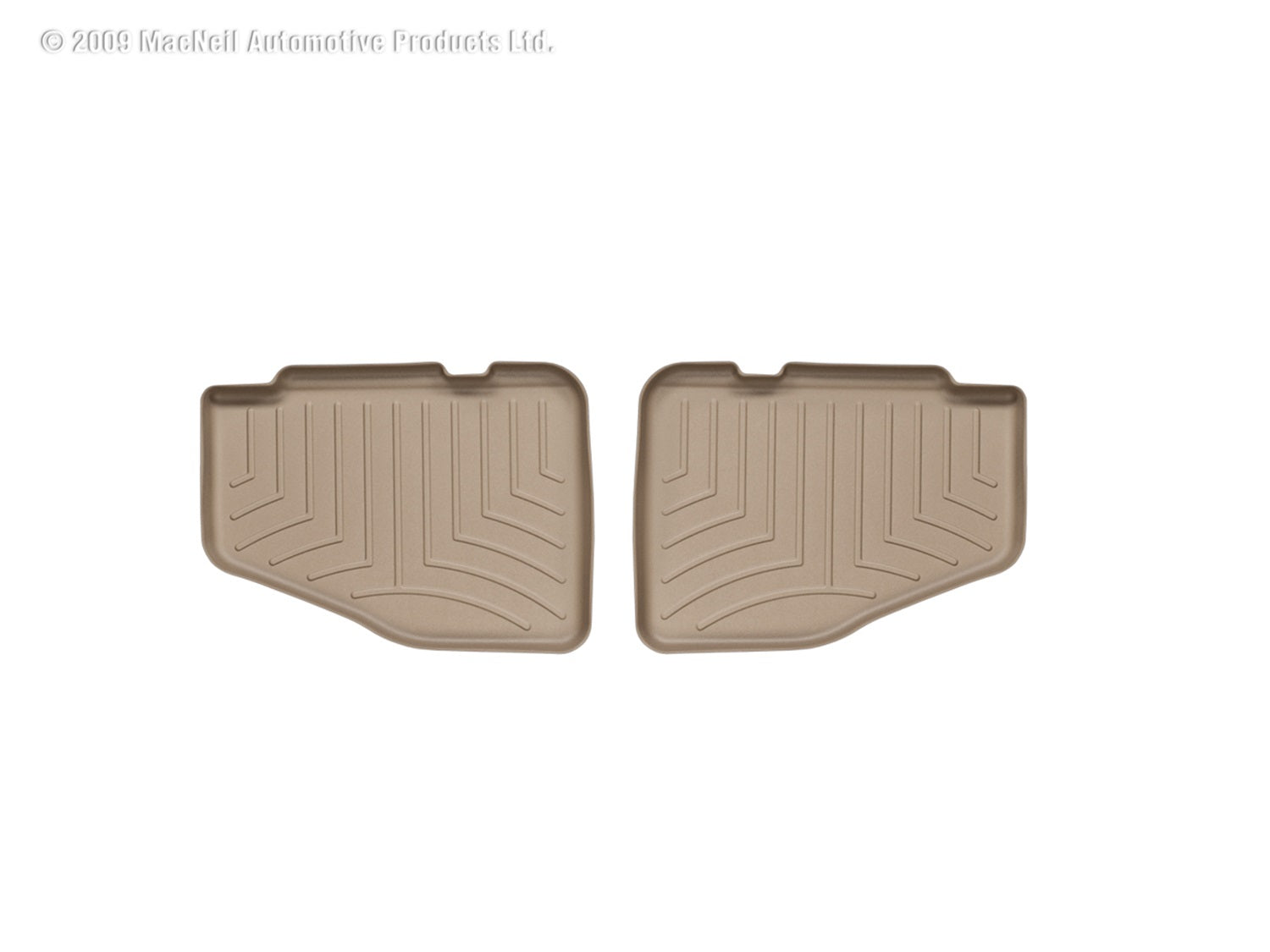 Weathertech 450422 FloorLiner™ DigitalFit®; Tan; Rear; 2 Piece; Weathertech 450422