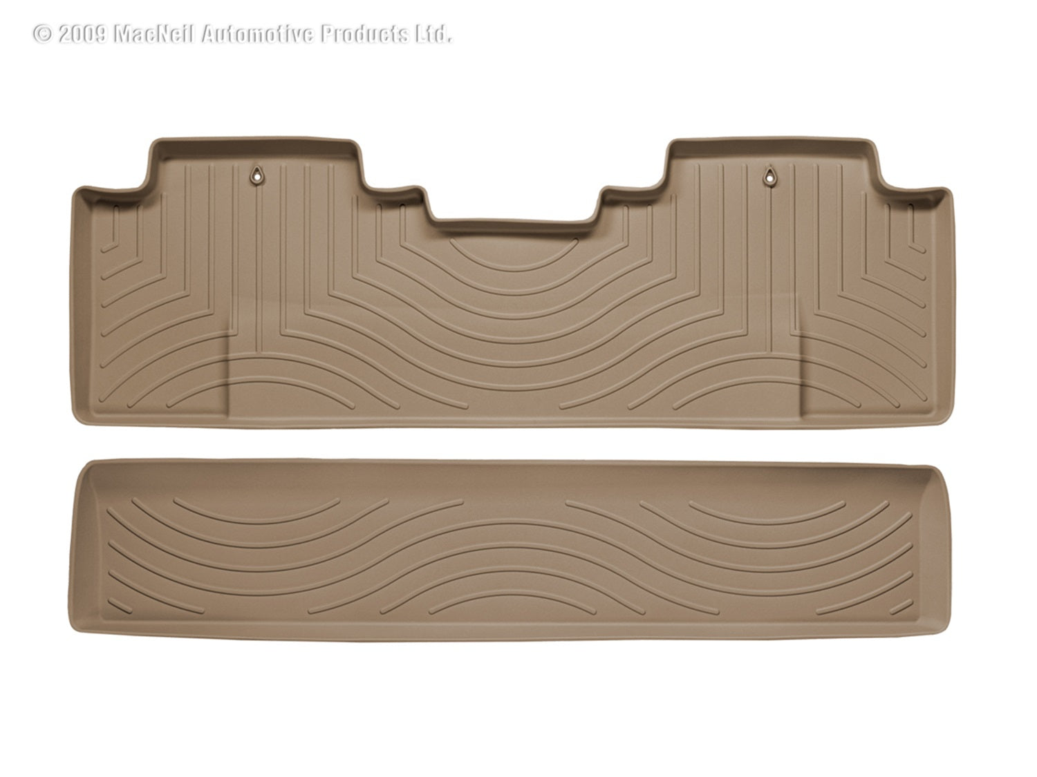 Weathertech 450502 FloorLiner™ DigitalFit®; Tan; Rear; Weathertech 450502