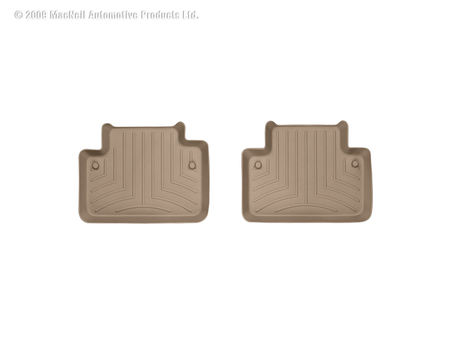 Weathertech 450532 FloorLiner™ DigitalFit®; Tan; Rear; 2 Piece; Weathertech 450532