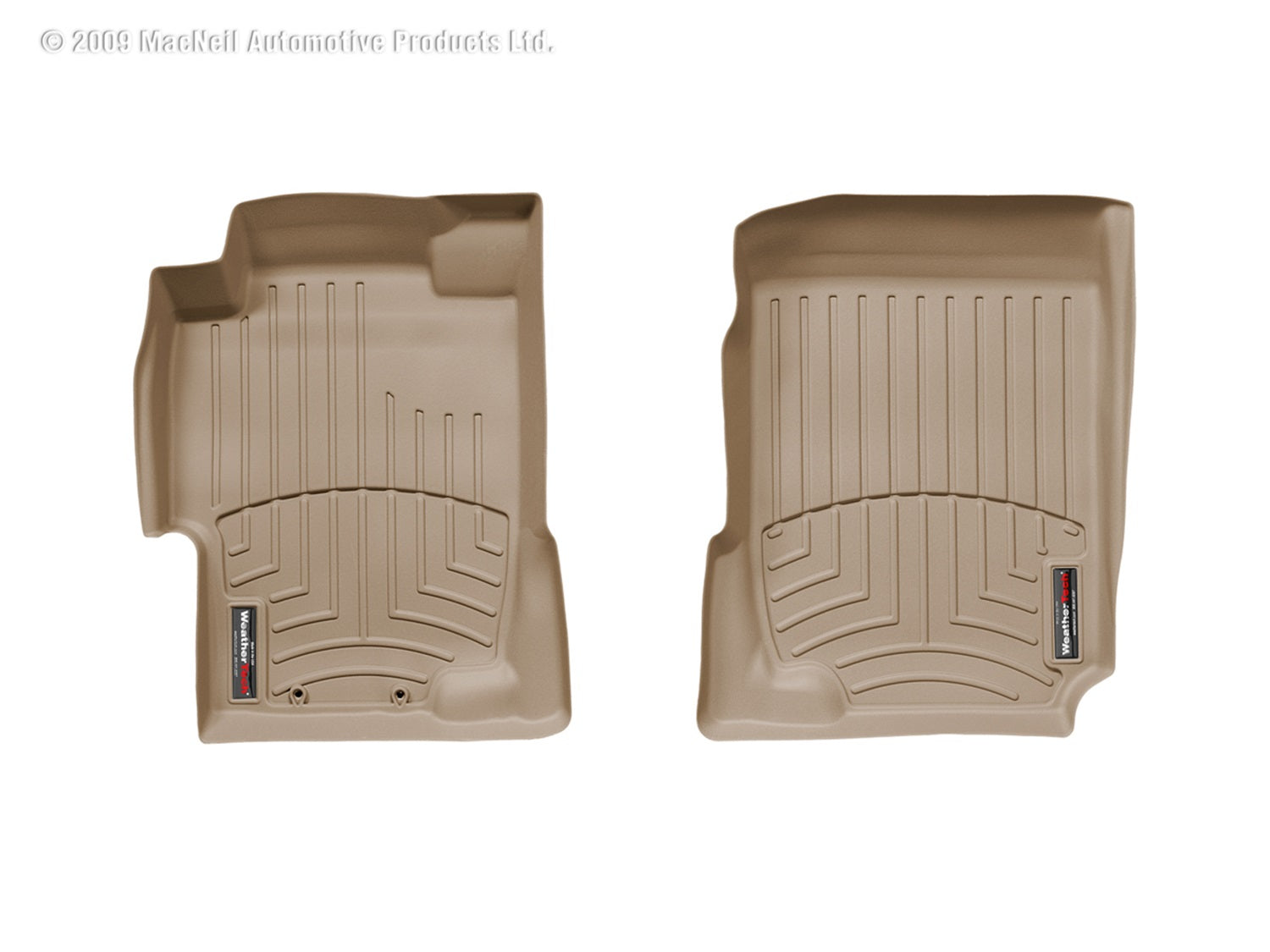 Weathertech 450601 FloorLiner™ DigitalFit®; Tan; Front; Weathertech 450601