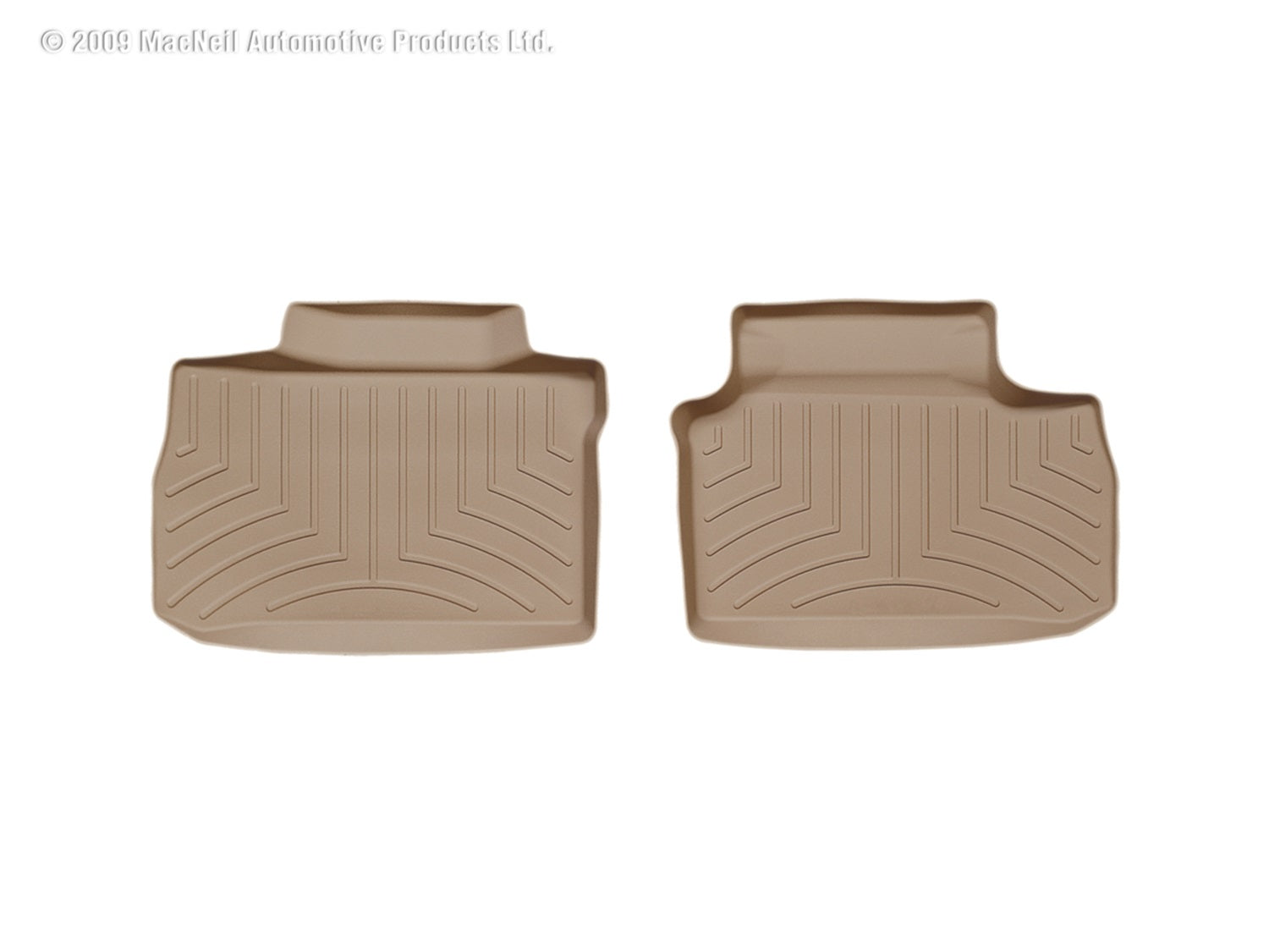 Weathertech 450692 FloorLiner™ DigitalFit®; Tan; Rear; 2 Piece; Weathertech 450692