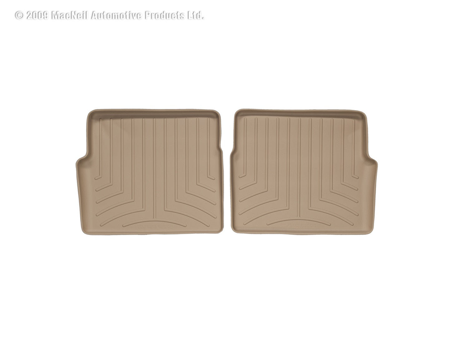 Weathertech 450792 FloorLiner™ DigitalFit®; Tan; Rear; 2 Piece; Weathertech 450792