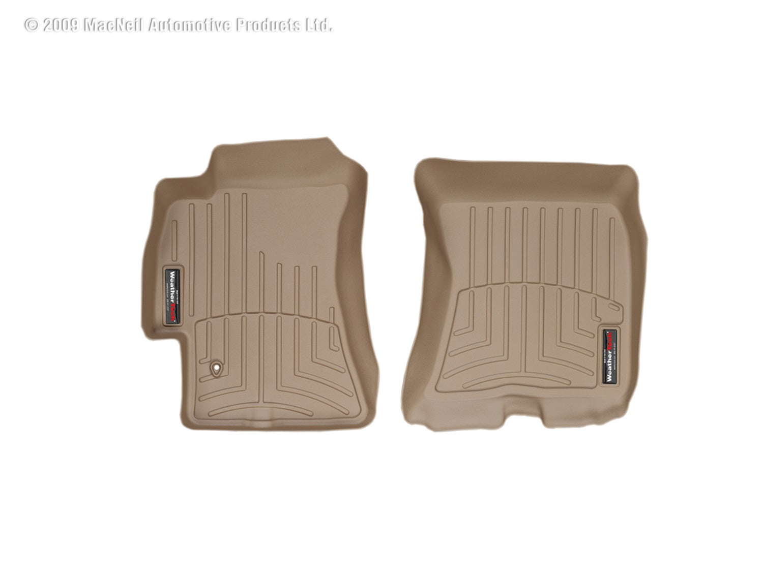 Weathertech 450831 FloorLiner™ DigitalFit®; Tan; Front; Weathertech 450831
