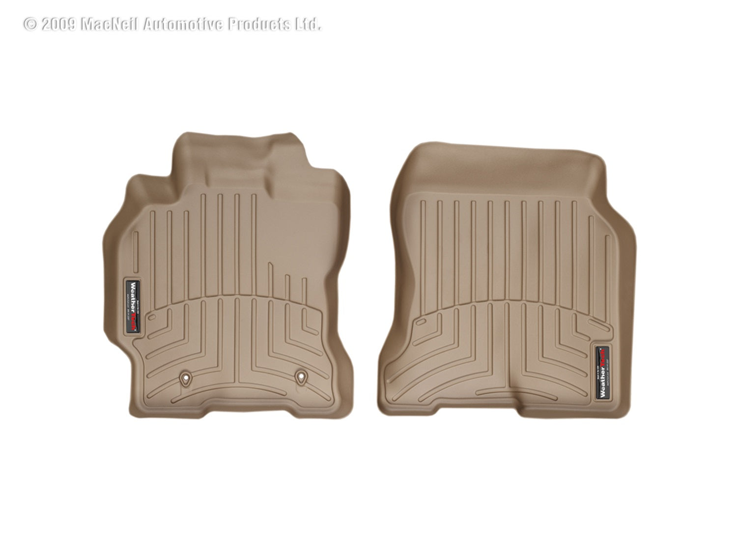 Weathertech 450851 FloorLiner™ DigitalFit®; Tan; Front; Weathertech 450851
