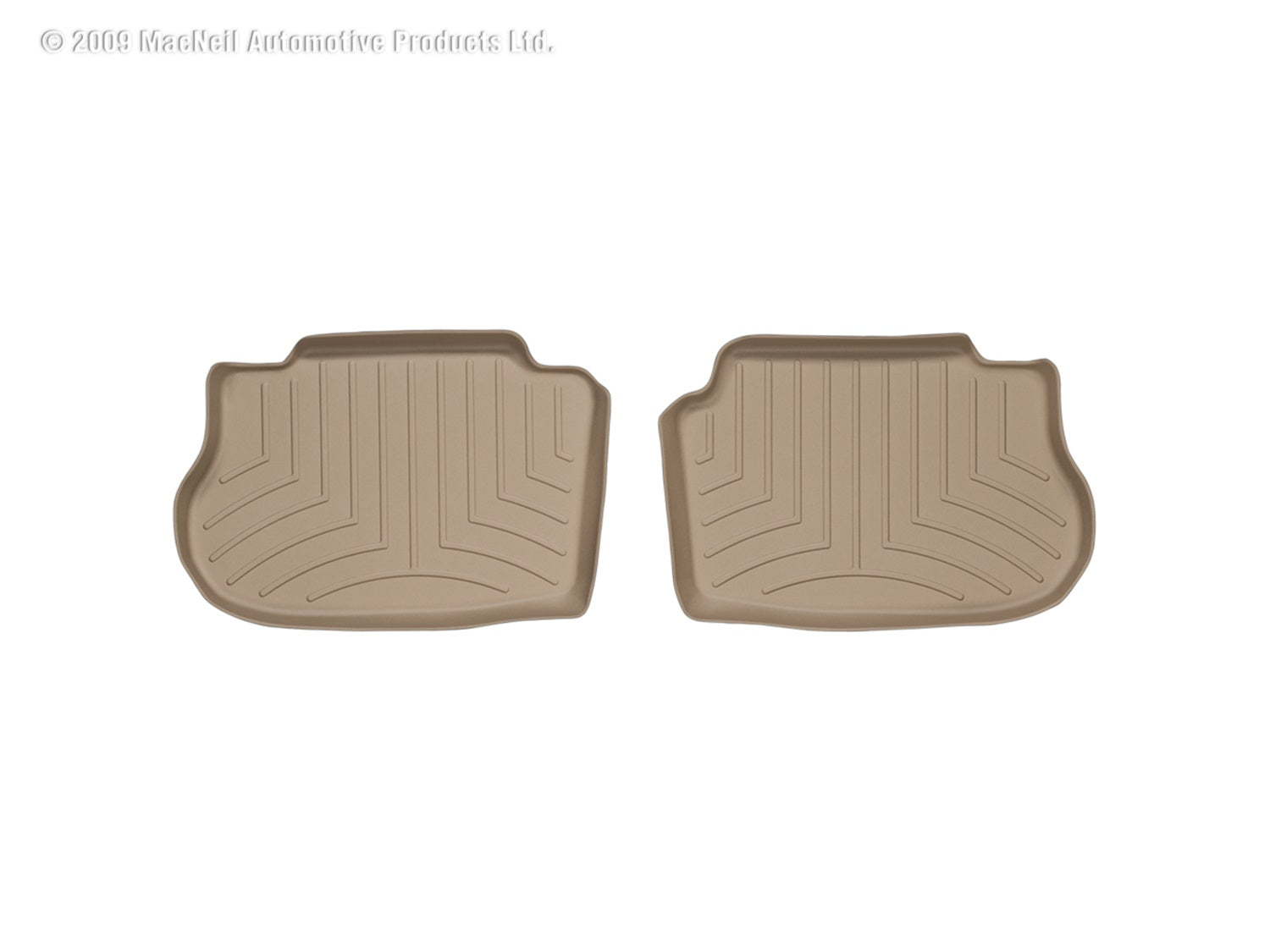 Weathertech 450922 FloorLiner™ DigitalFit®; Tan; Rear; 2 Piece; Weathertech 450922