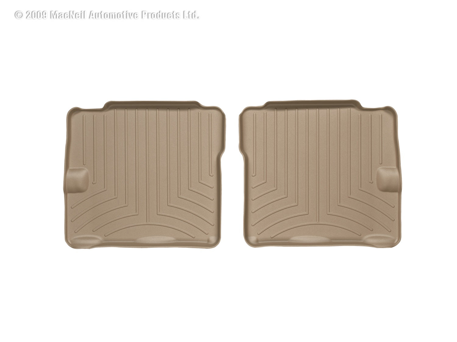 Weathertech 450942 FloorLiner™ DigitalFit®; Tan; Rear; 2 Piece; Weathertech 450942