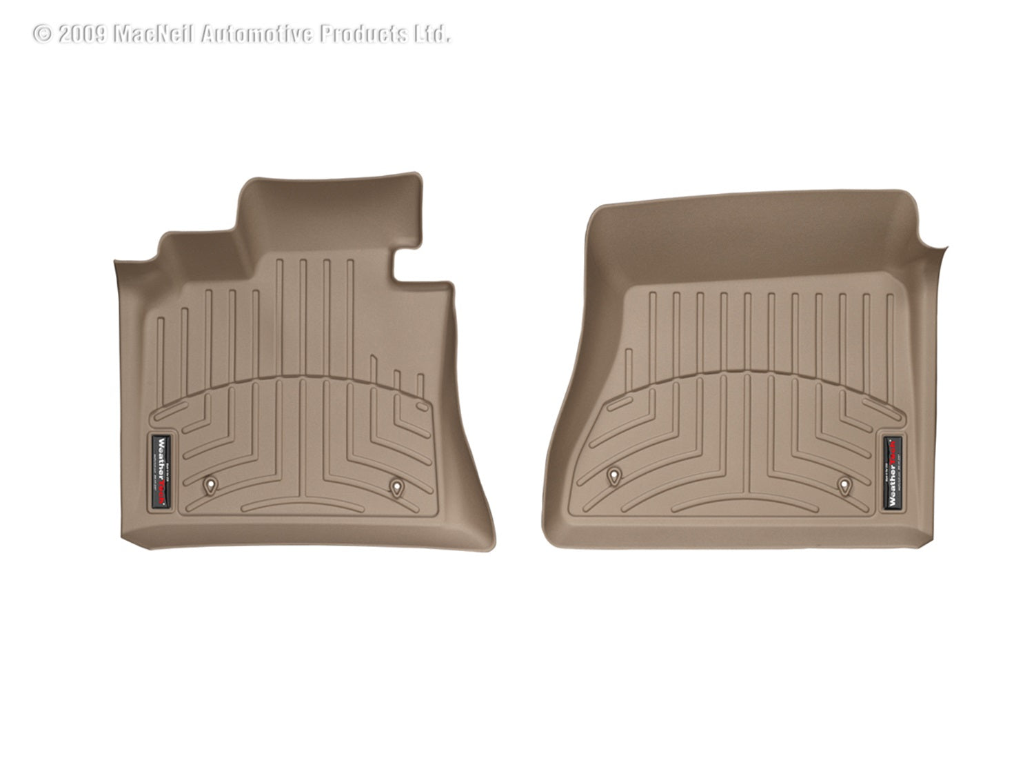 Weathertech 450951 FloorLiner™ DigitalFit®; Tan; Front; Weathertech 450951