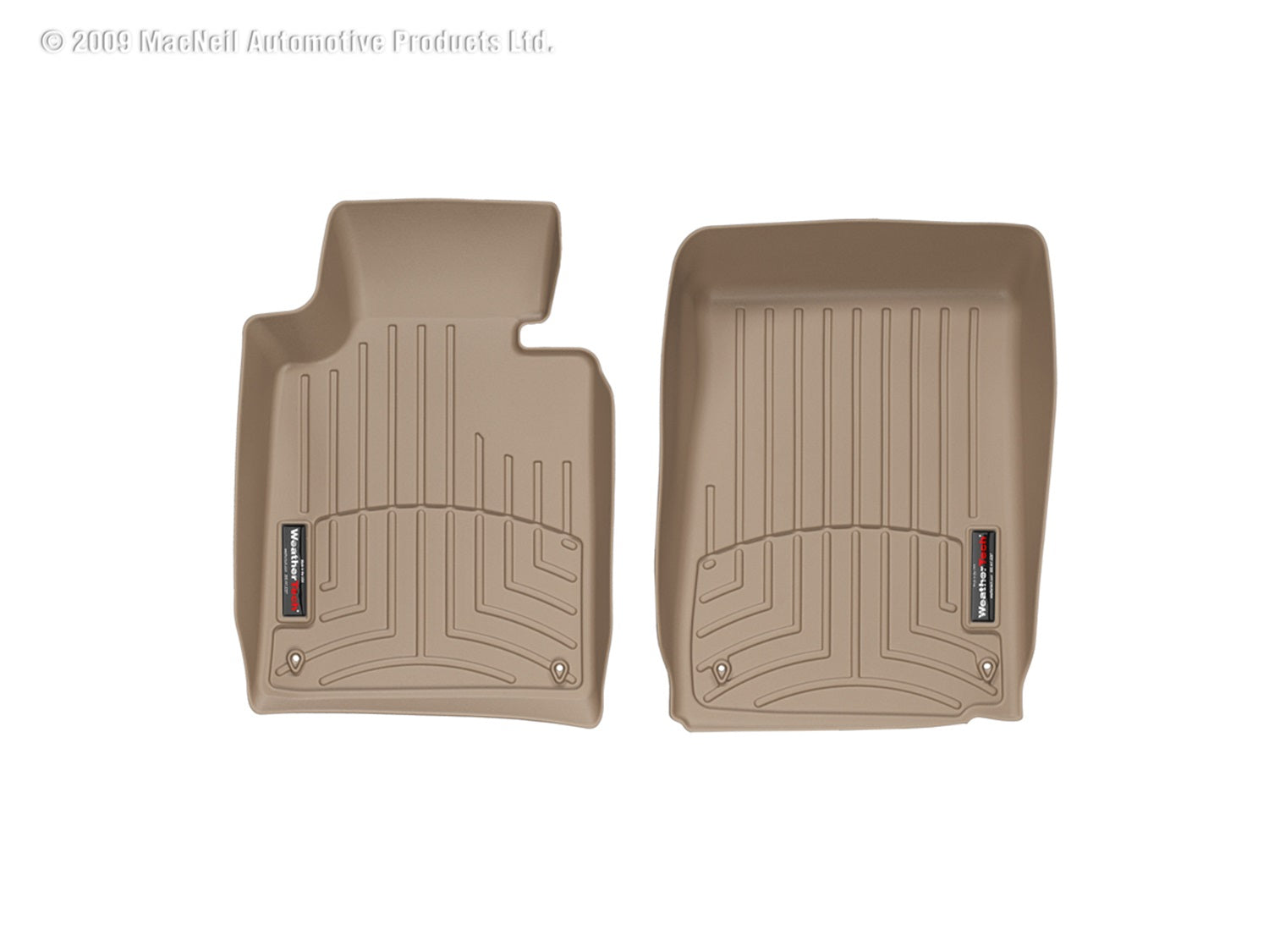 Weathertech 451061 FloorLiner™ DigitalFit®; Tan; Front; Weathertech 451061