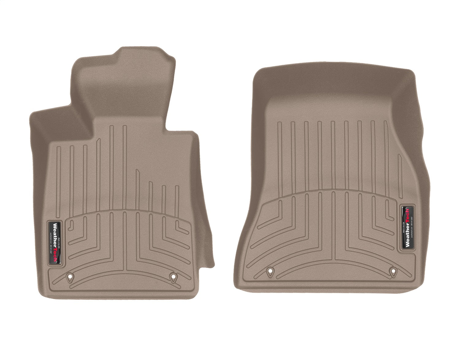 Weathertech 4510891 FloorLiner™ DigitalFit®; Tan; Front; Weathertech 4510891